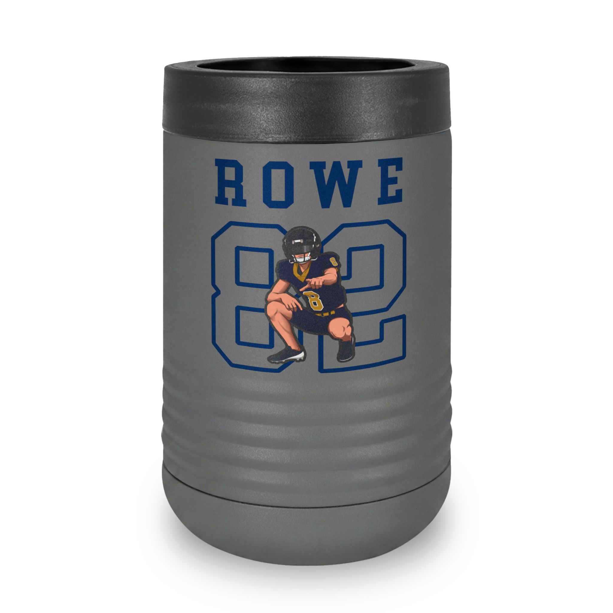 Stainless Can Cooler — character_shirsey in Grey