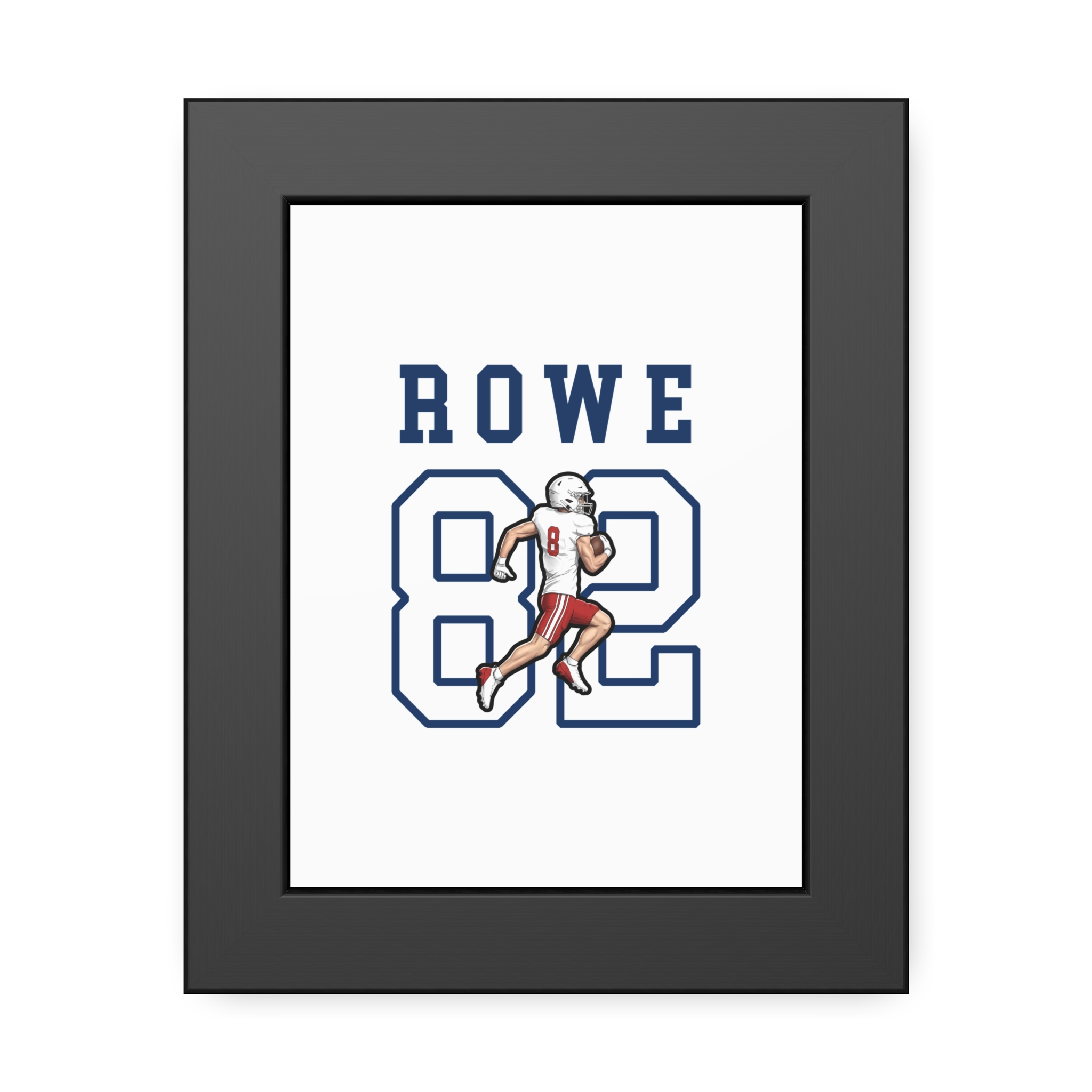 Framed Poster — character_shirsey in Black