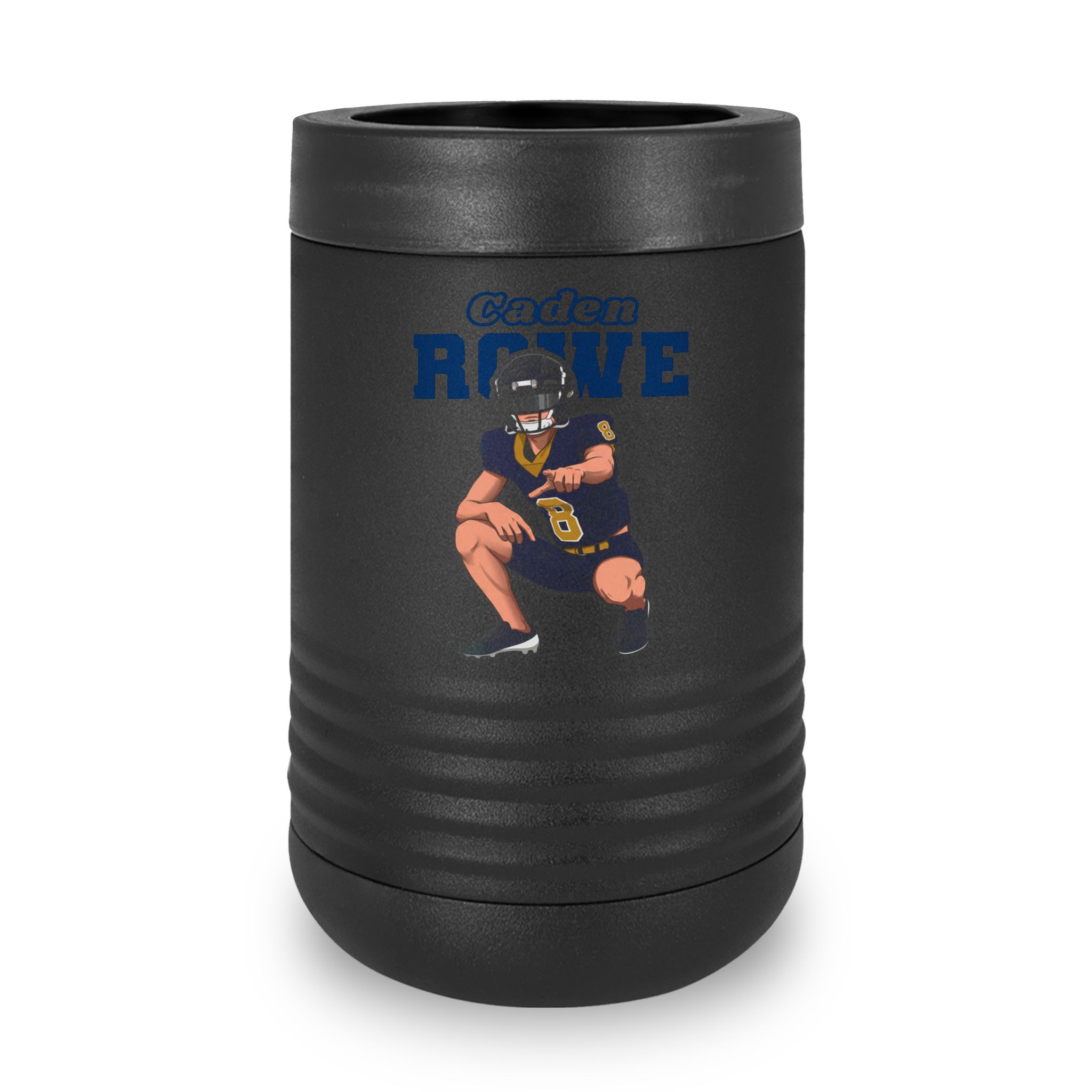 Stainless Can Cooler — character_name_arch in Black