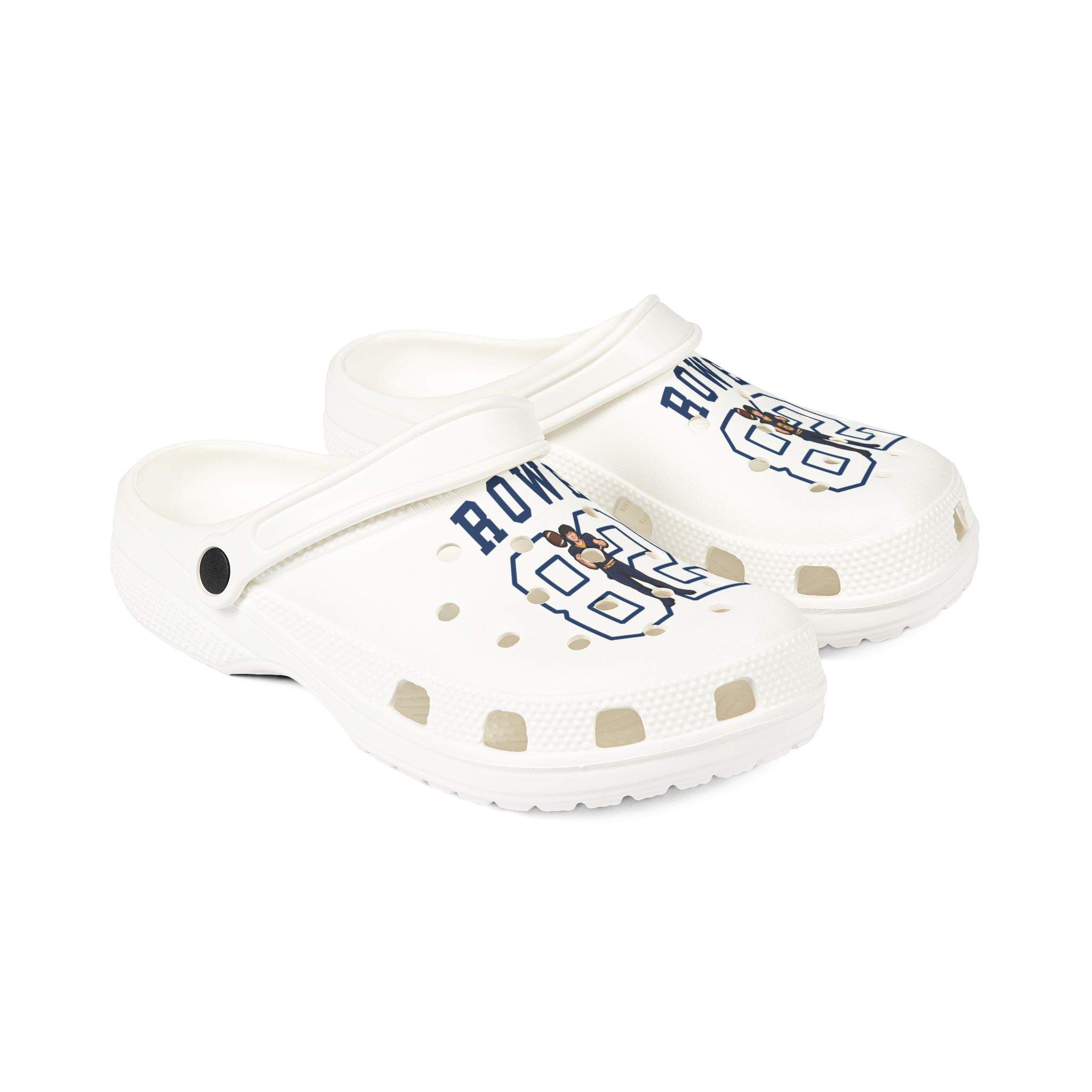 Rubber Clogs — character_shirsey in White