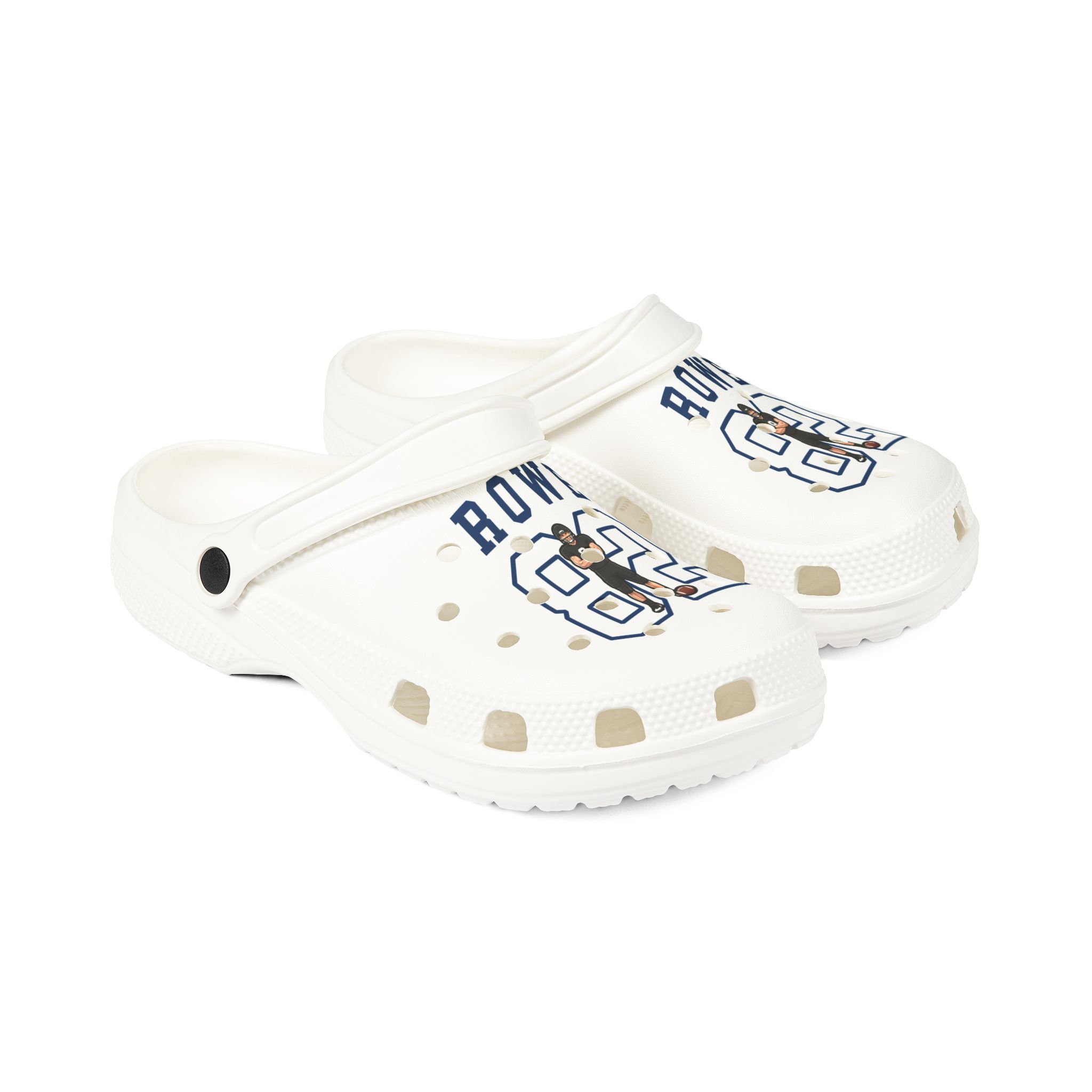 Rubber Clogs — character_shirsey in White