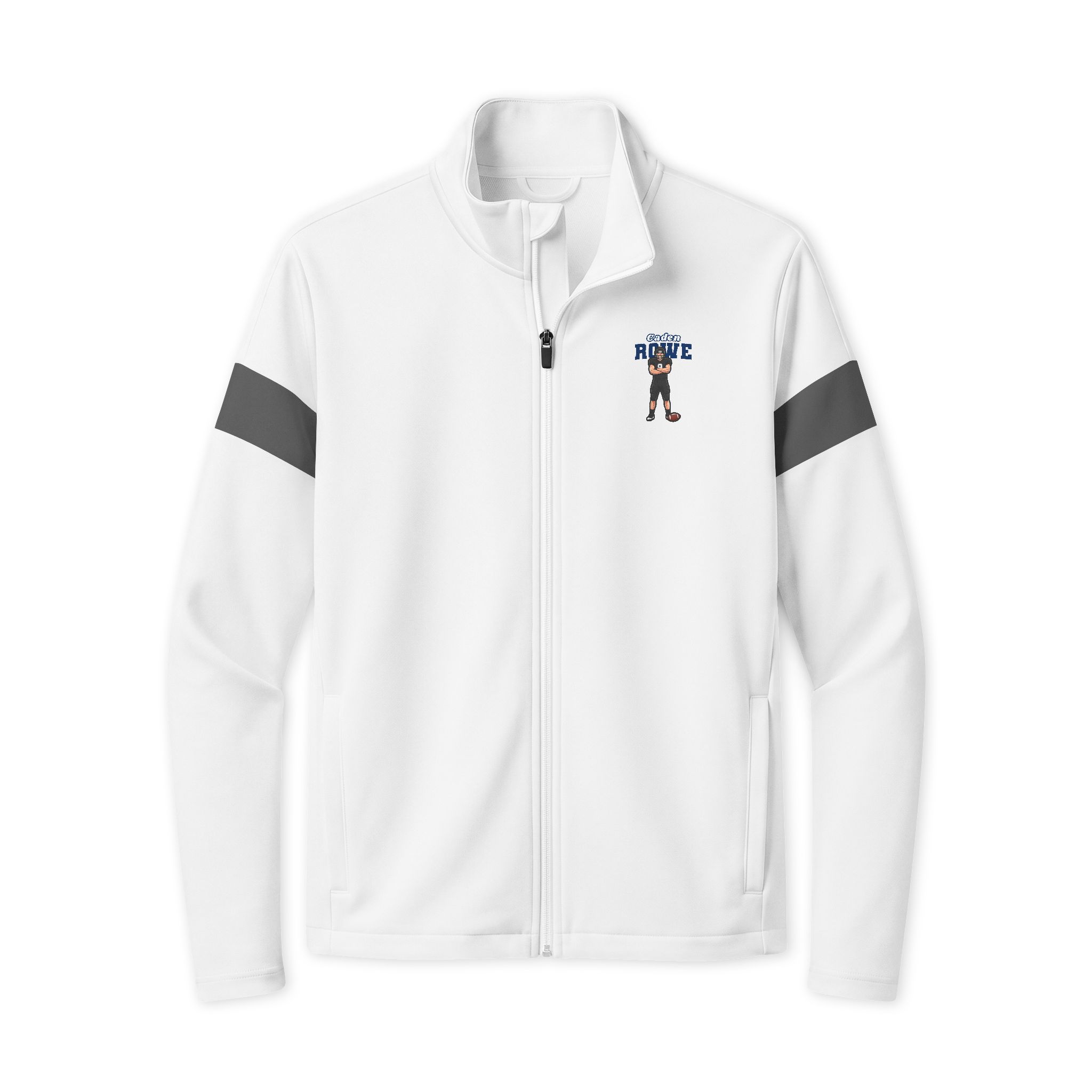 Travel Full-Zip Jacket — character_name_arch in White/ Iron Grey