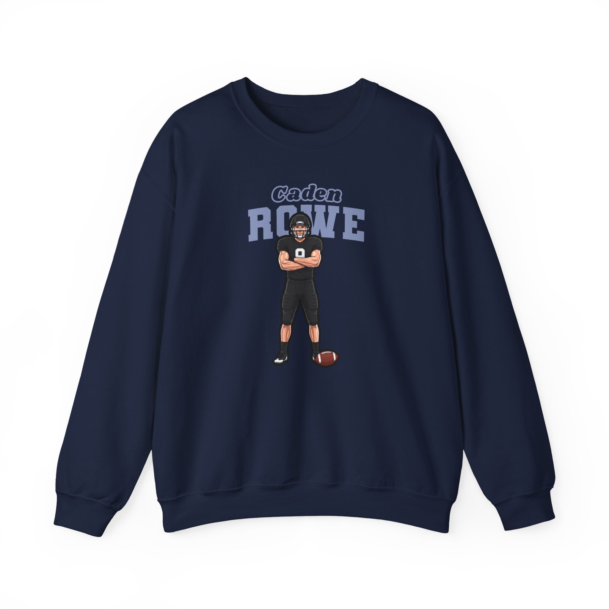 Crewneck Sweatshirt — character_name_arch in Navy