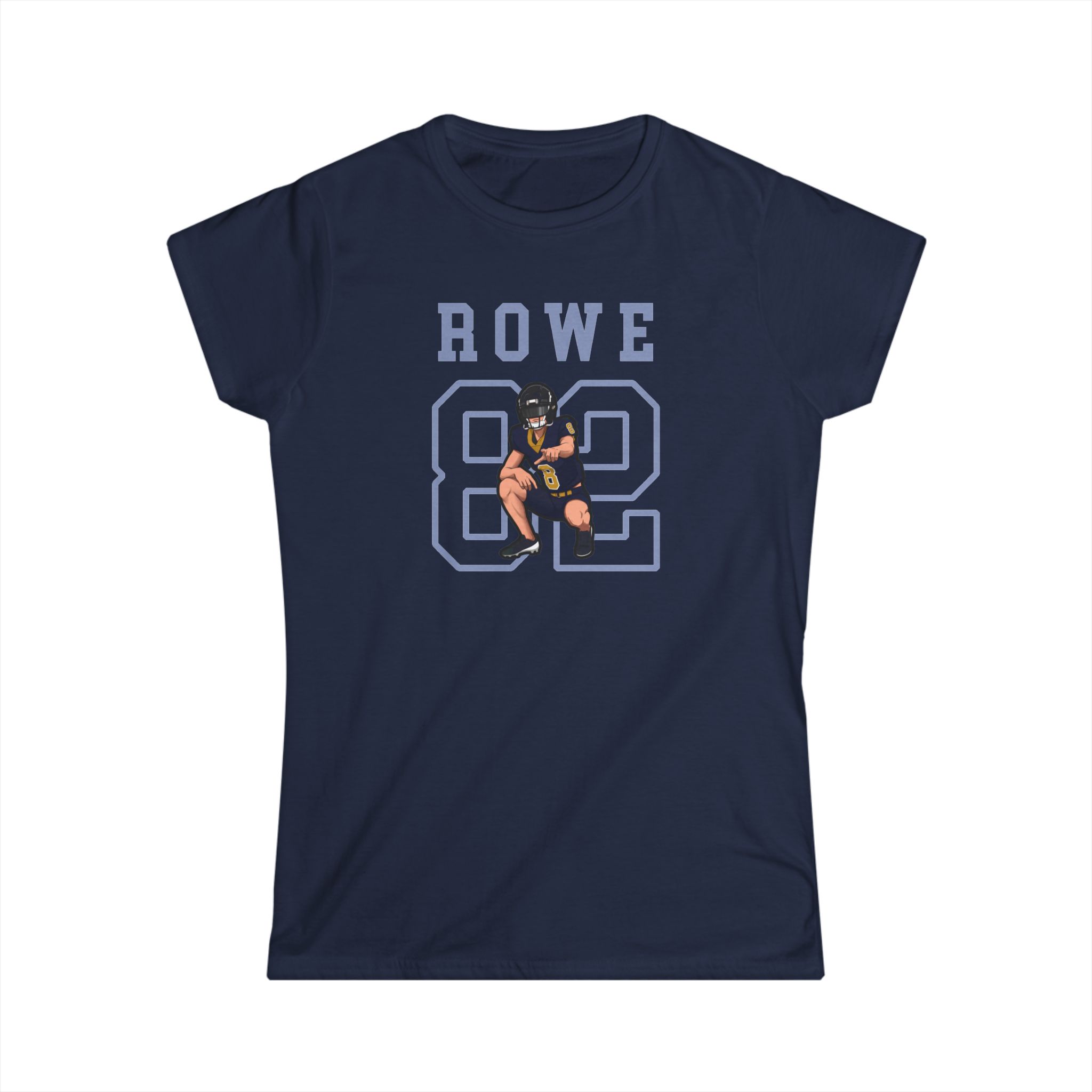 Women's Softstyle Tee — character_shirsey in Navy