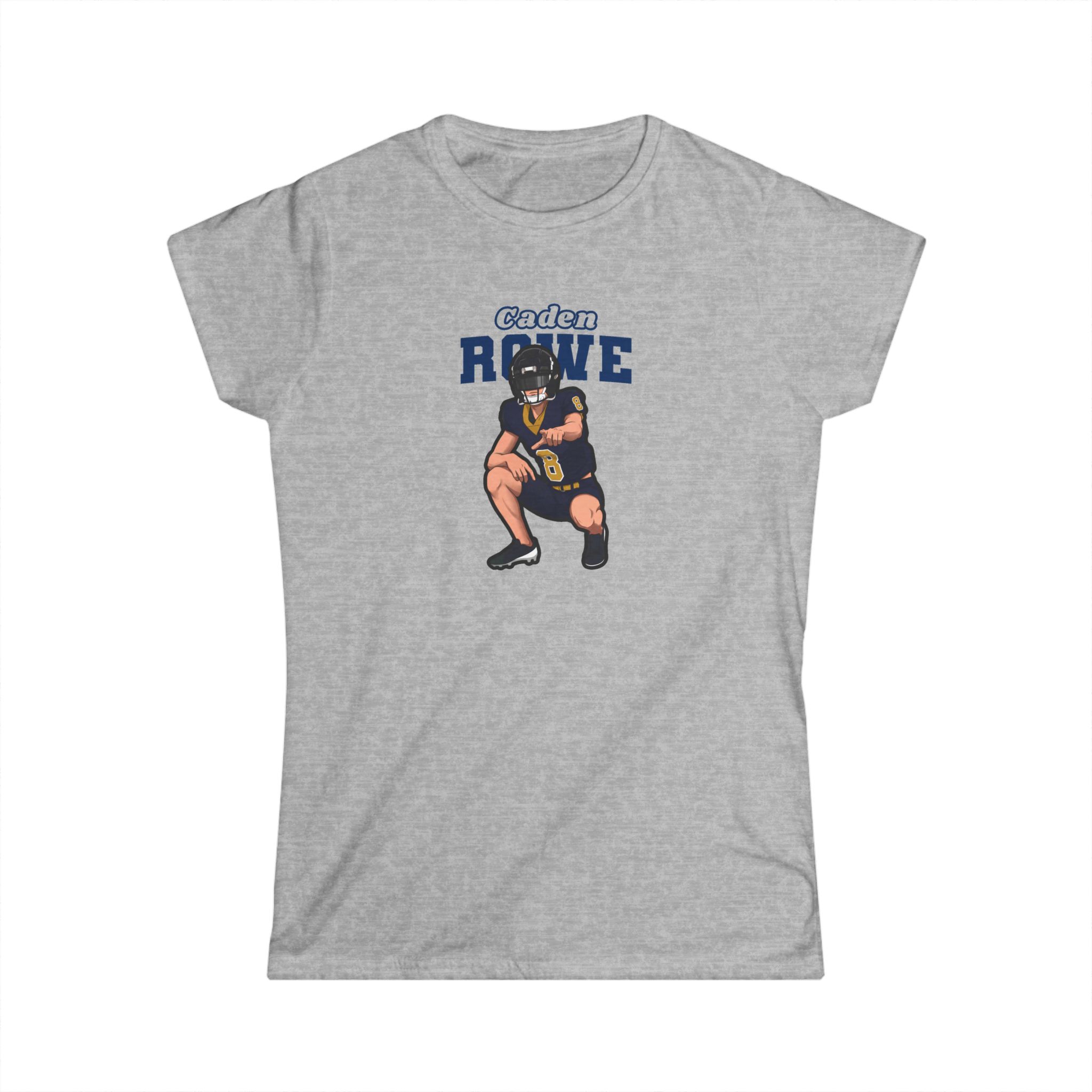 Women's Softstyle Tee — character_name_arch in Grey