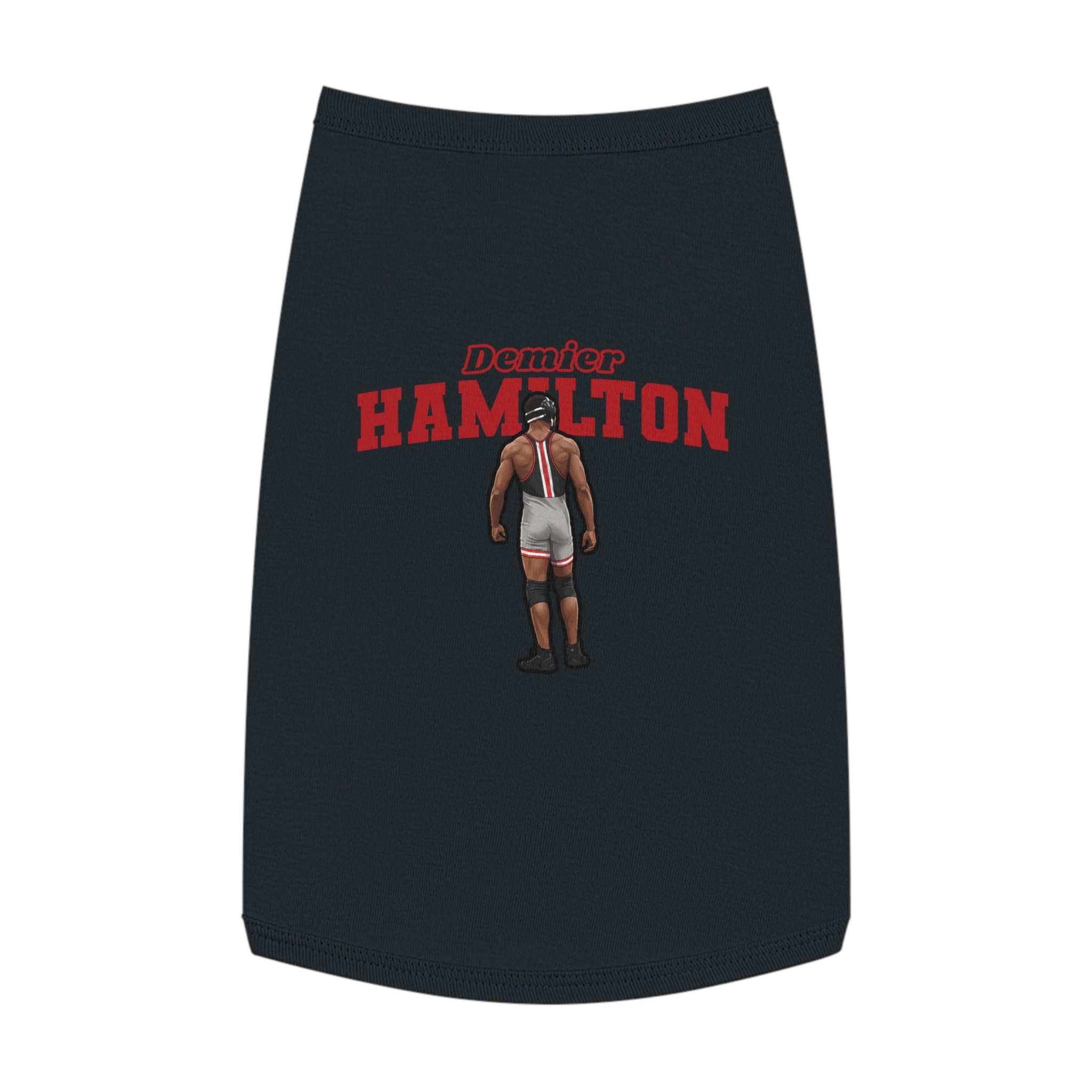 Pet Tank Top — character_name_arch in White