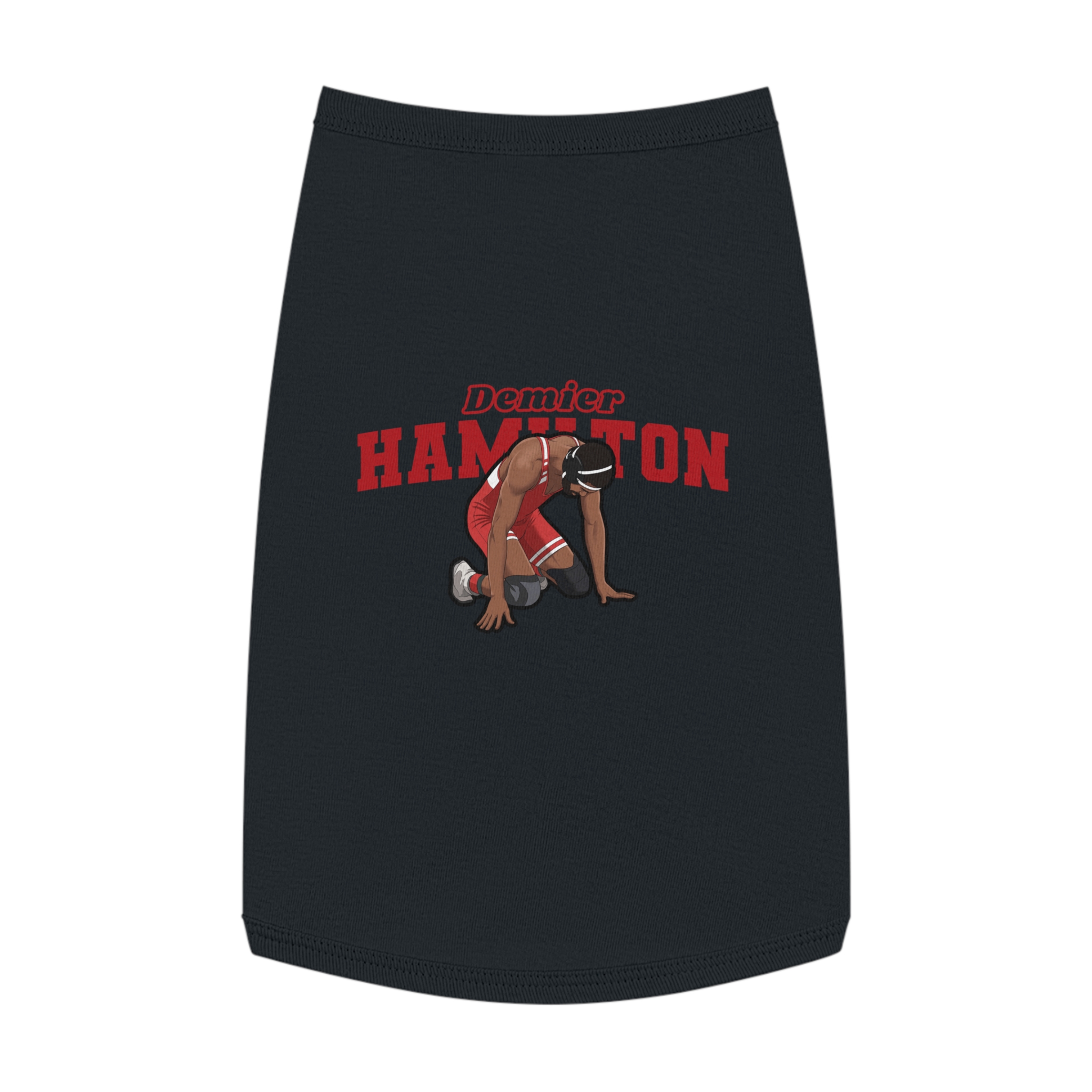 Pet Tank Top — character_name_arch in White
