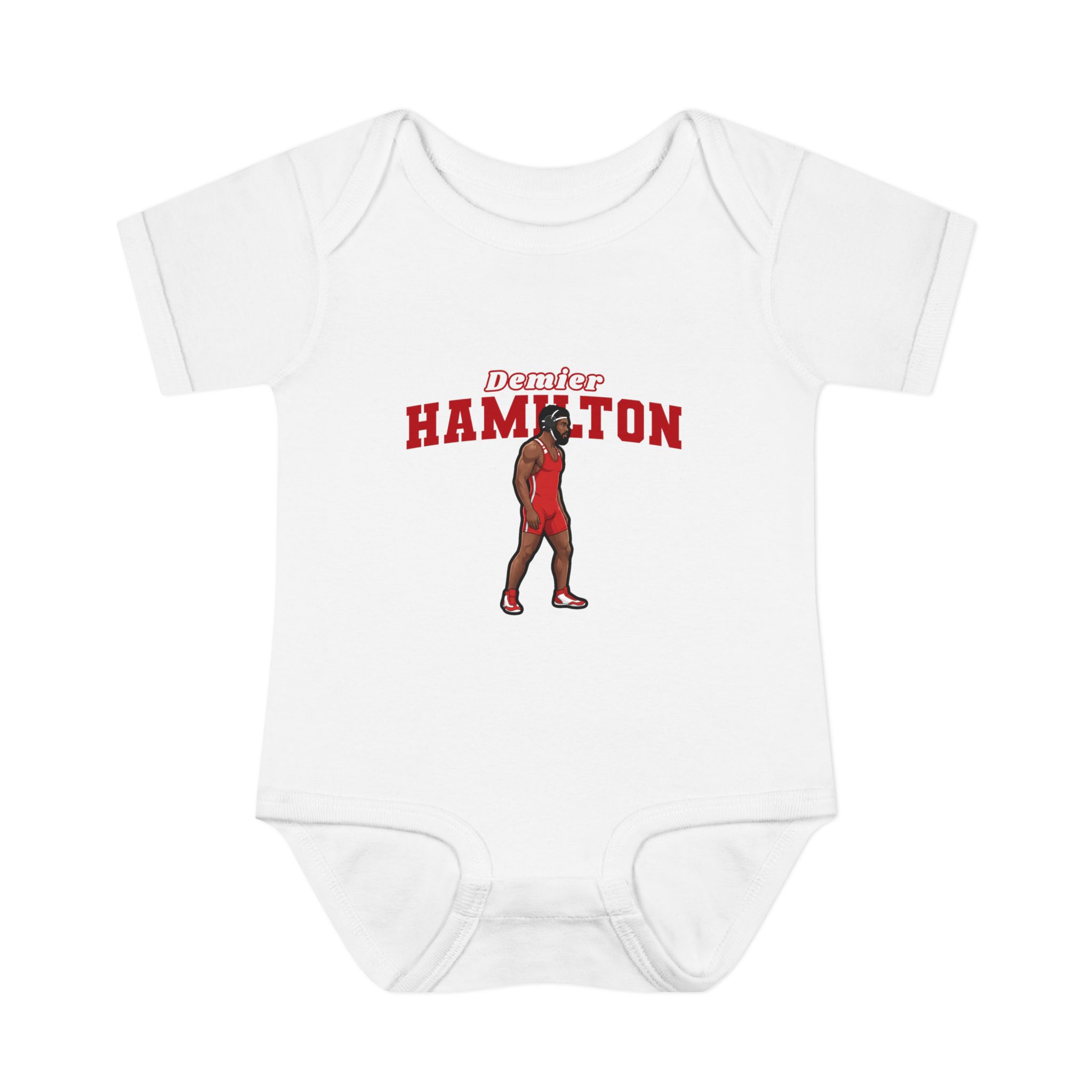 Baby Onesie — character_name_arch in White