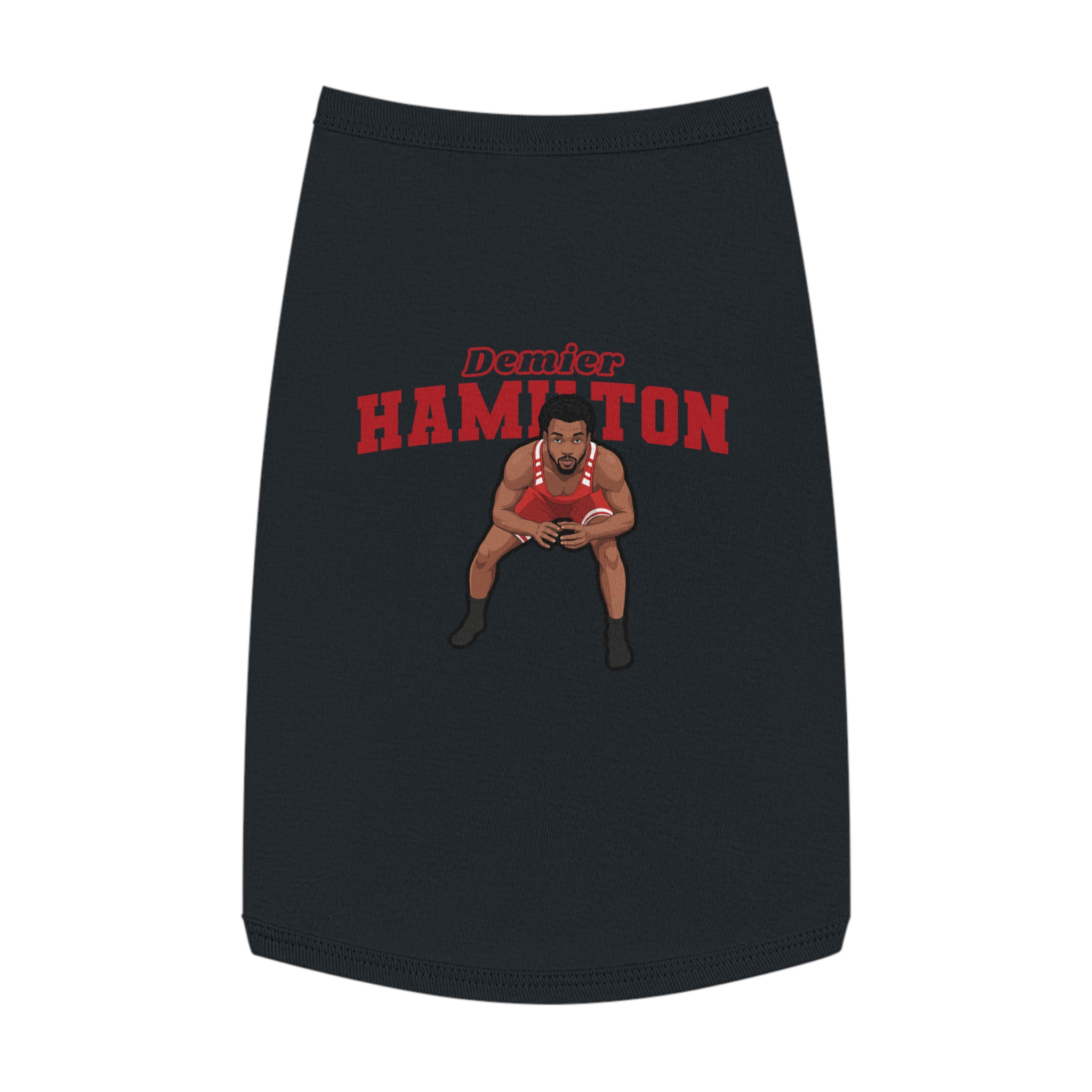 Pet Tank Top — character_name_arch in Black