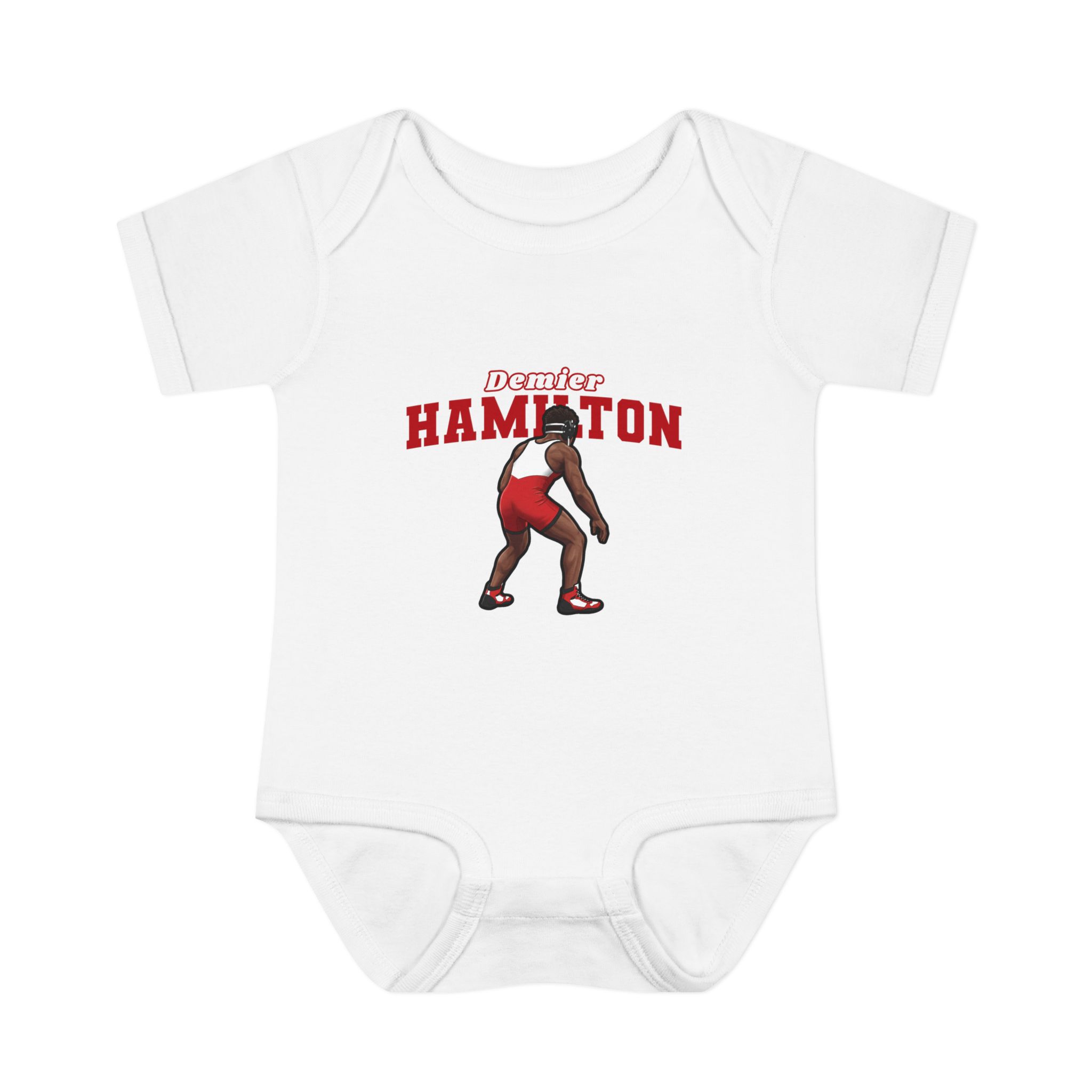 Baby Onesie — character_name_arch in White