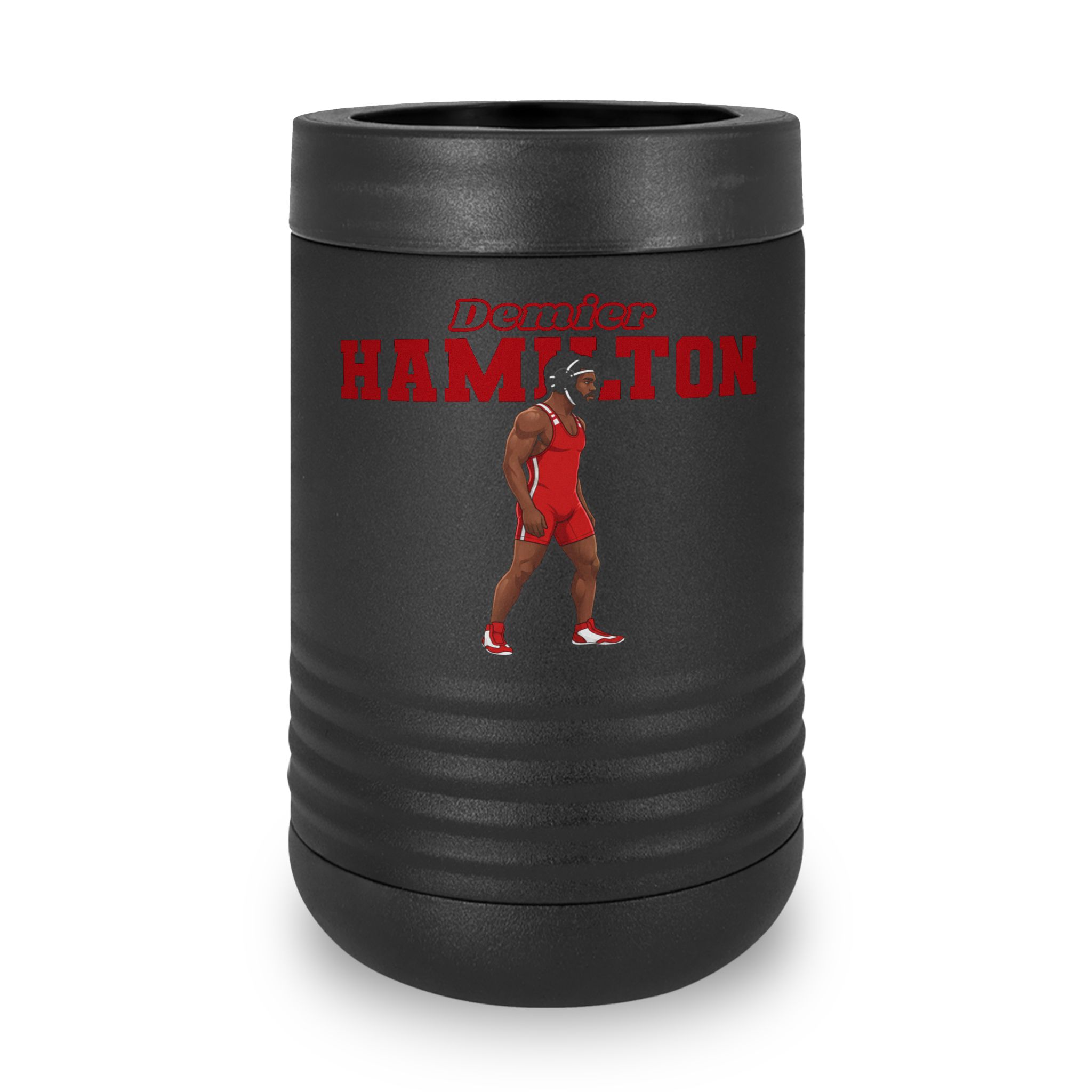 Stainless Can Cooler — character_name_arch in Black