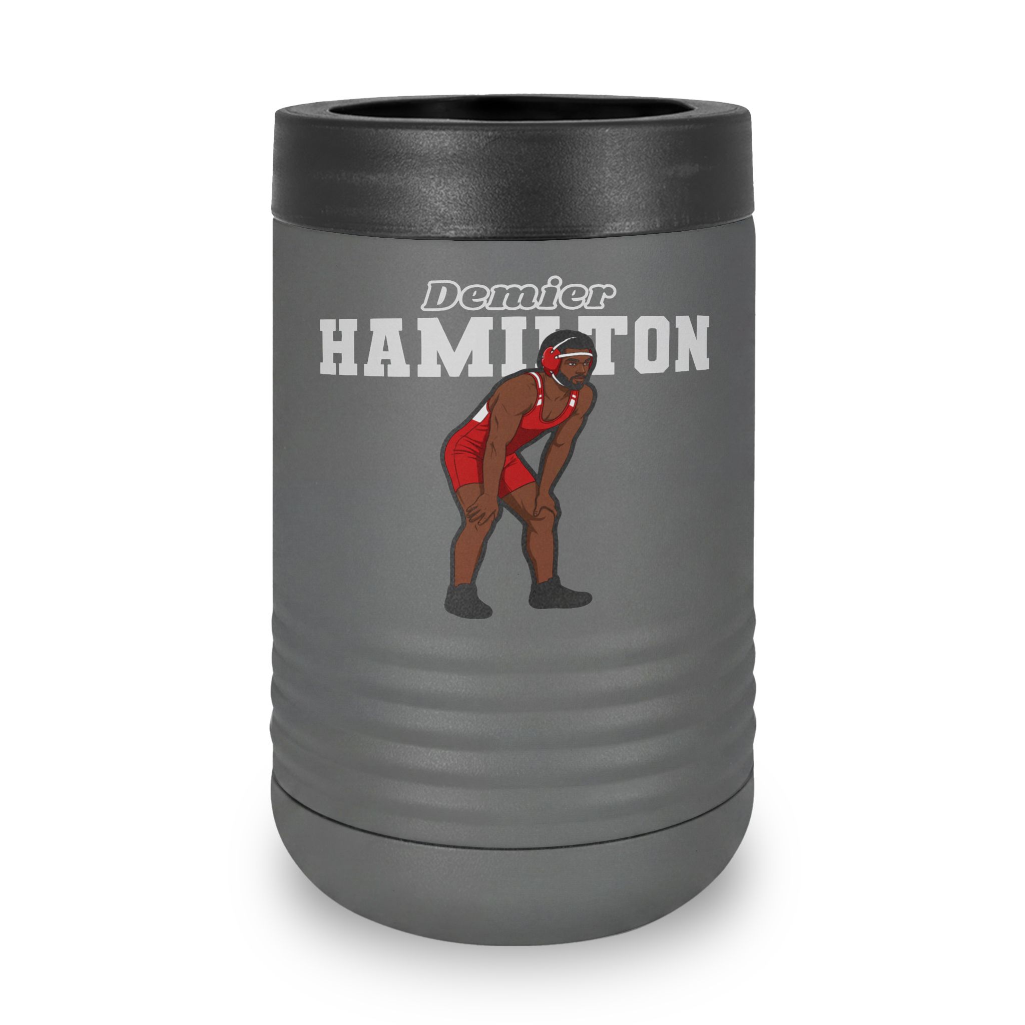 Stainless Can Cooler — character_name_arch in Grey