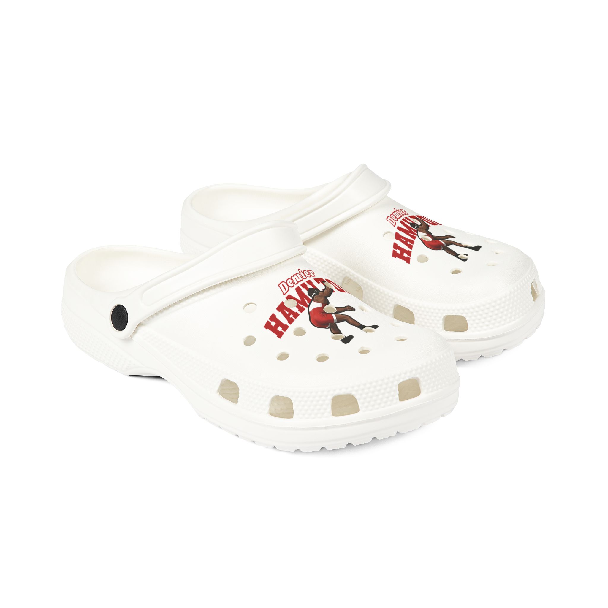 Rubber Clogs — character_name_arch in White