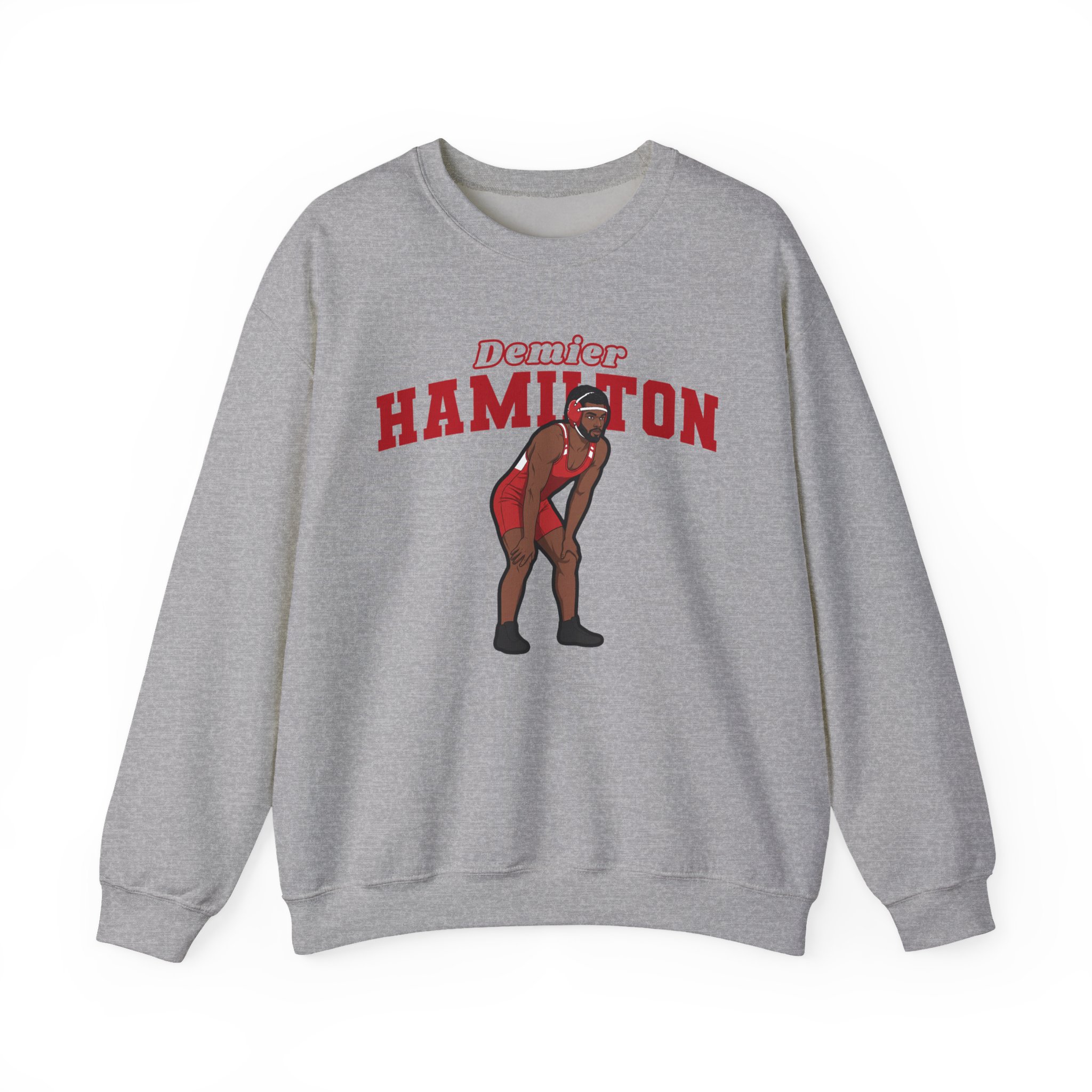 Crewneck Sweatshirt — character_name_arch in Grey