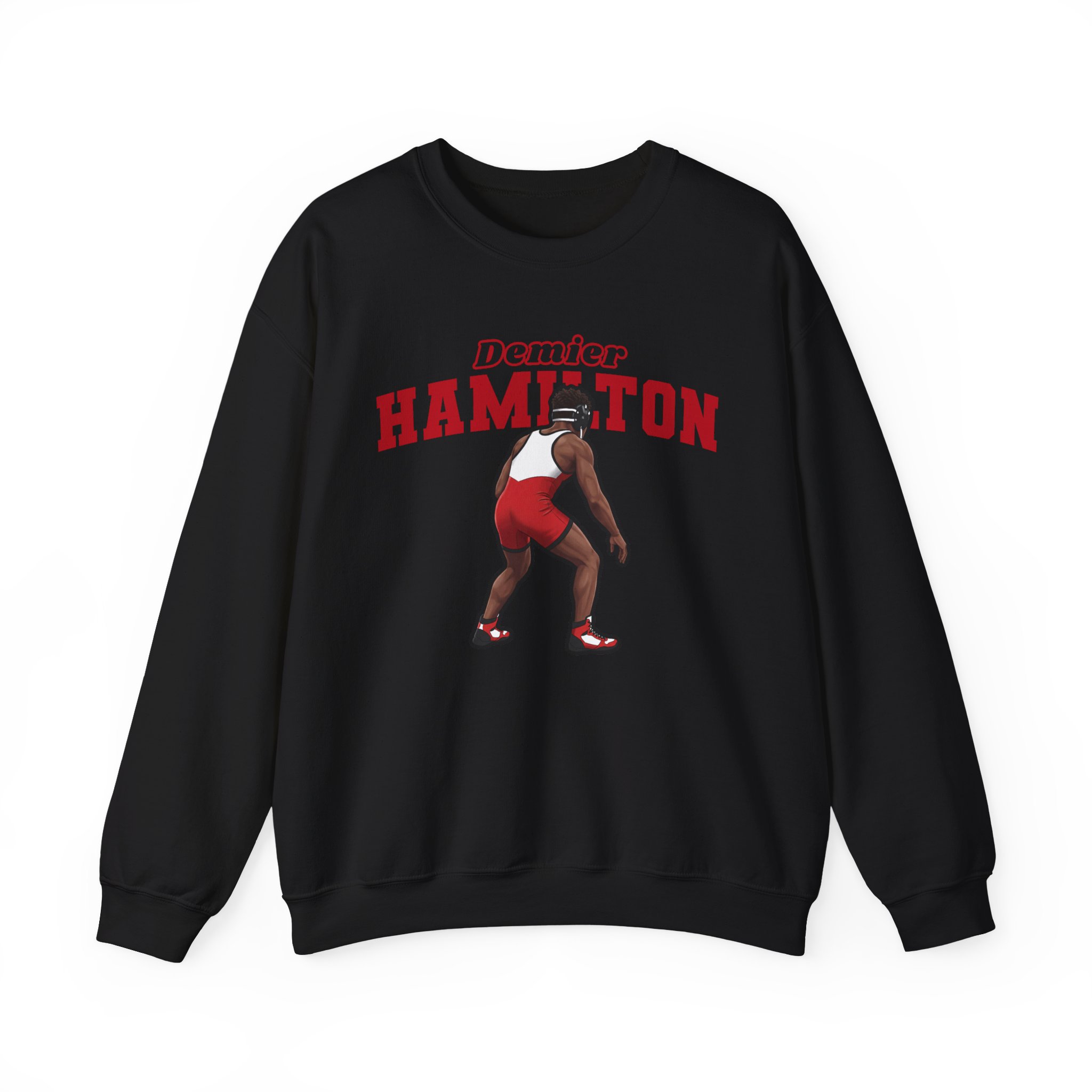 Crewneck Sweatshirt — character_name_arch in Black