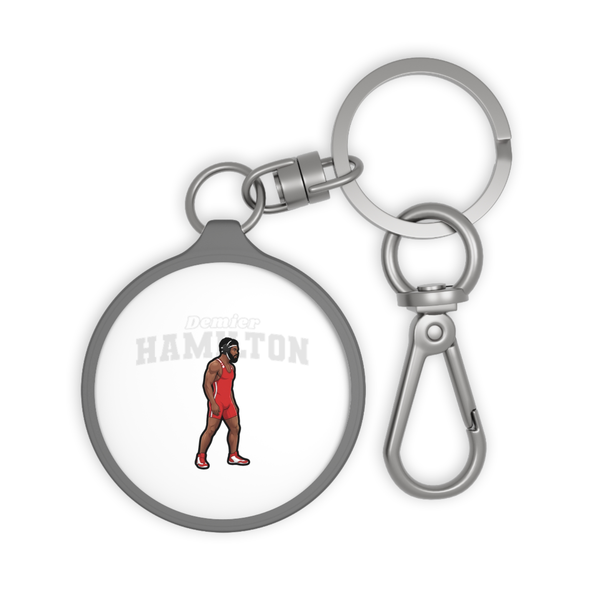Keychain — character_name_arch in Grey