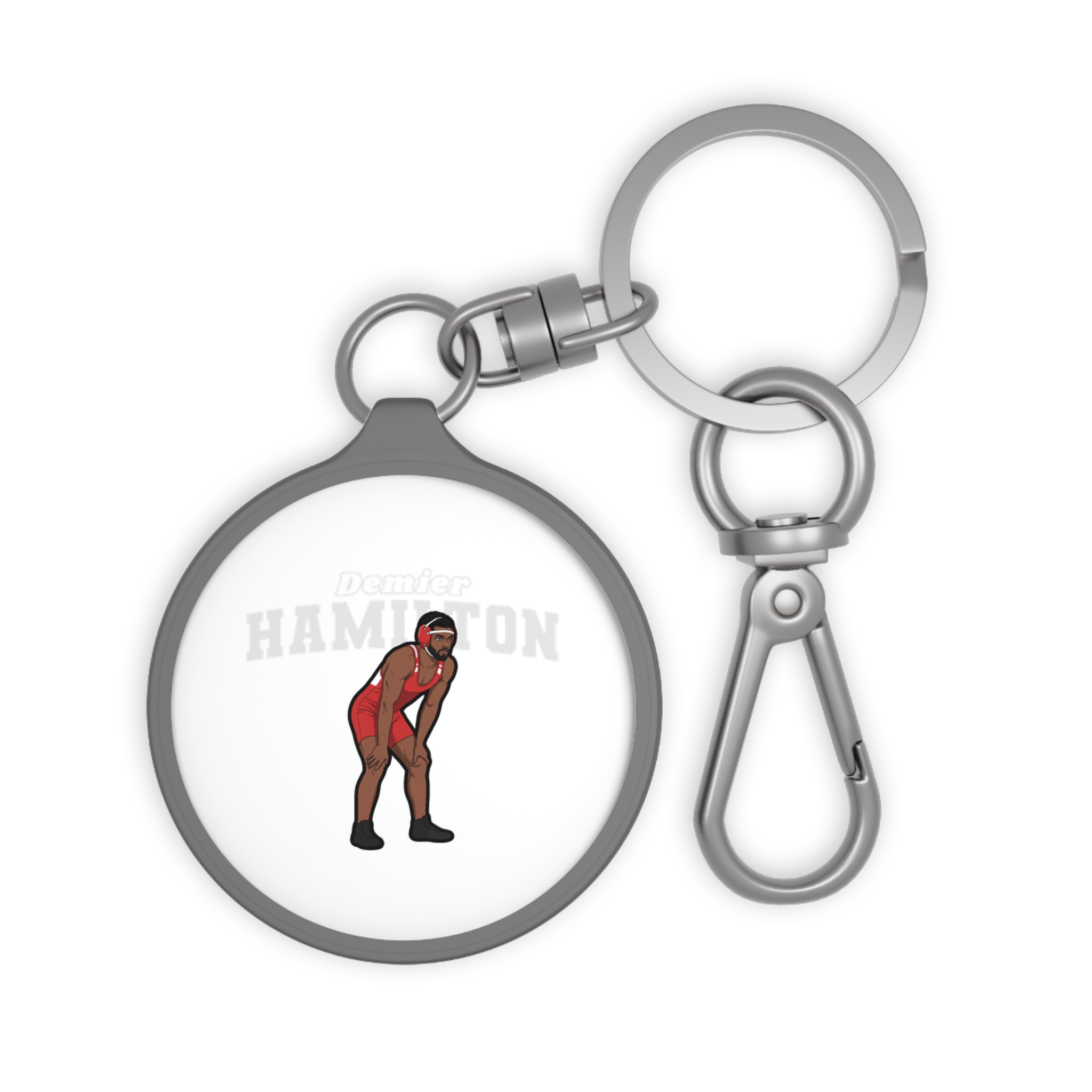 Keychain — character_name_arch in Grey