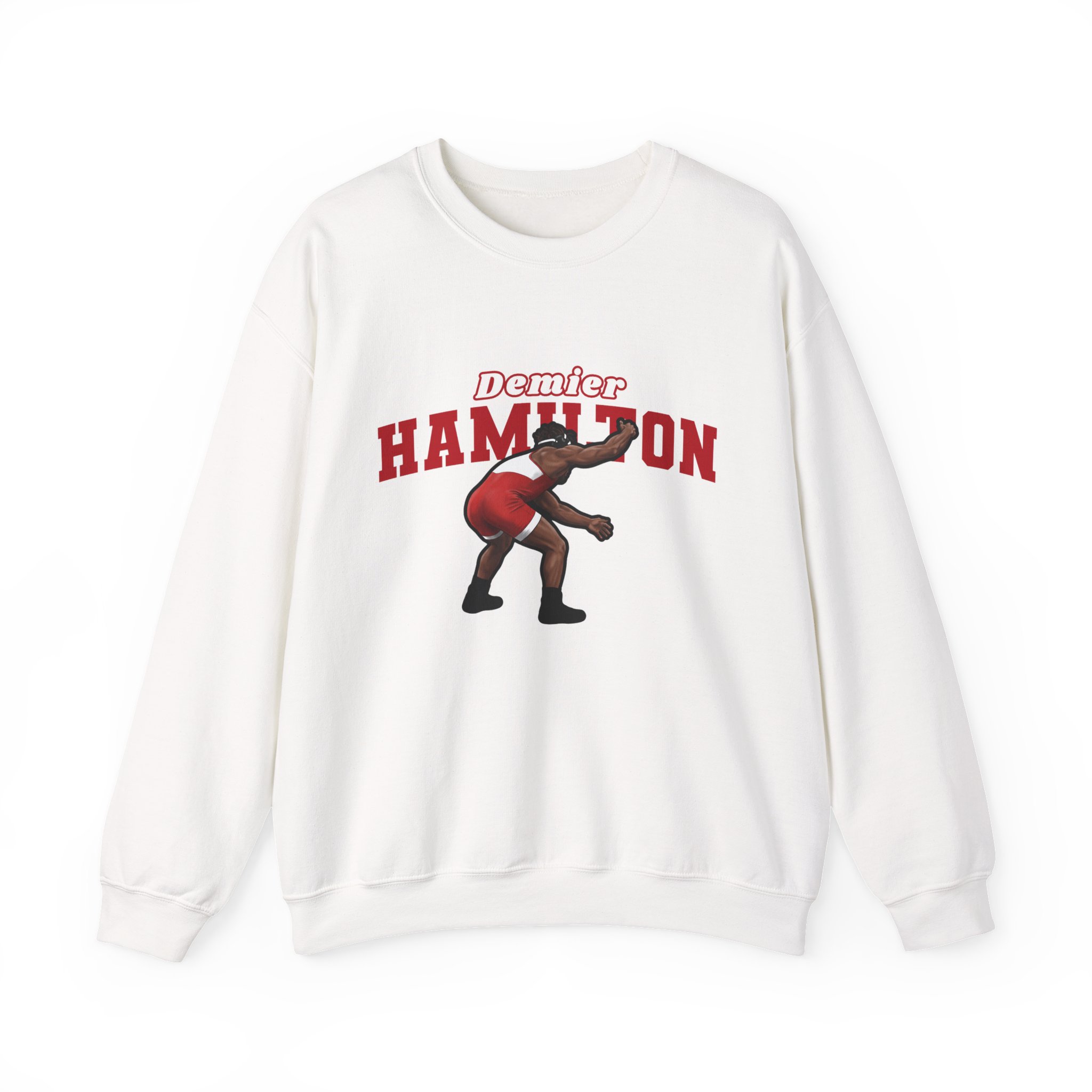 Crewneck Sweatshirt — character_name_arch in White