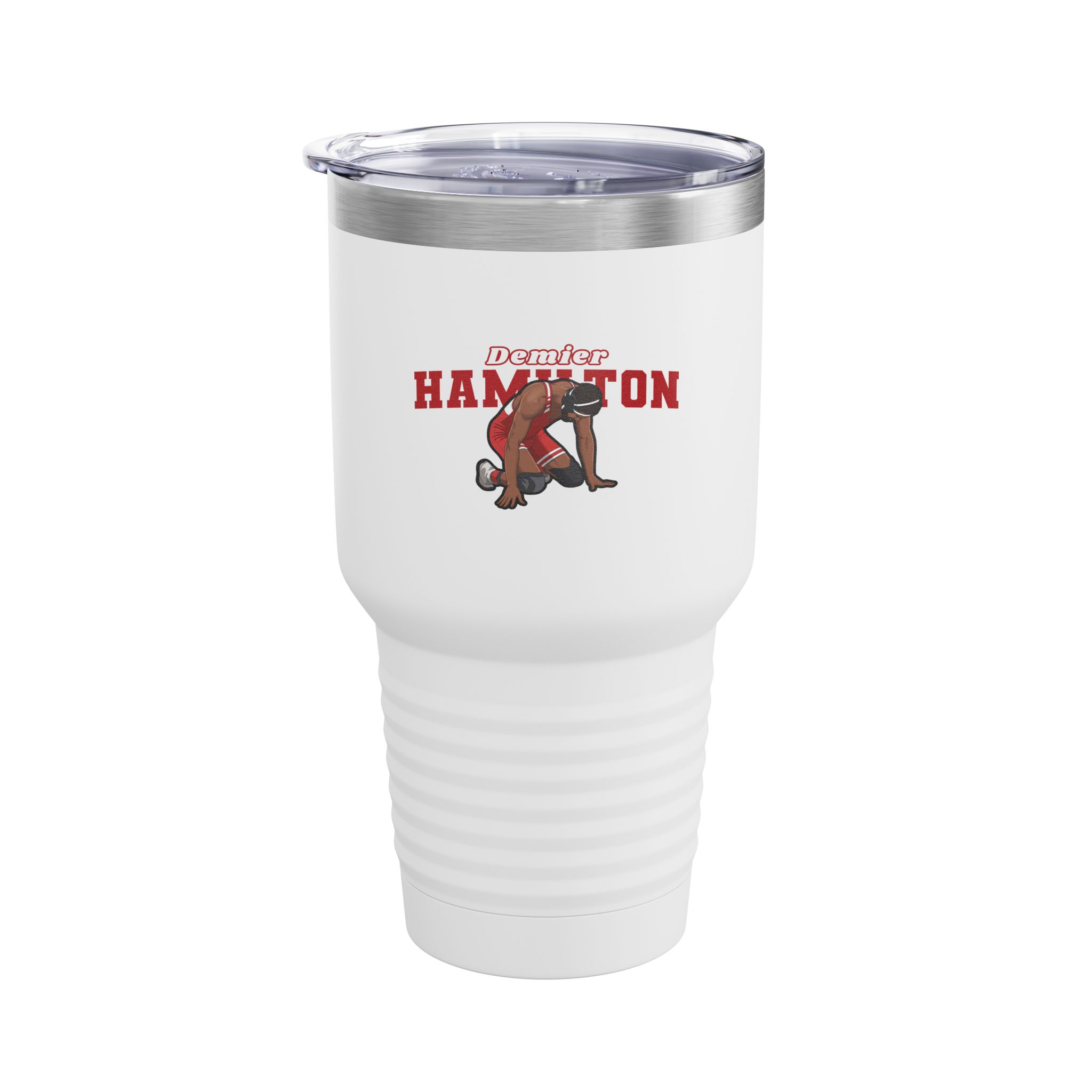 30oz Tumbler — character_name_arch in White