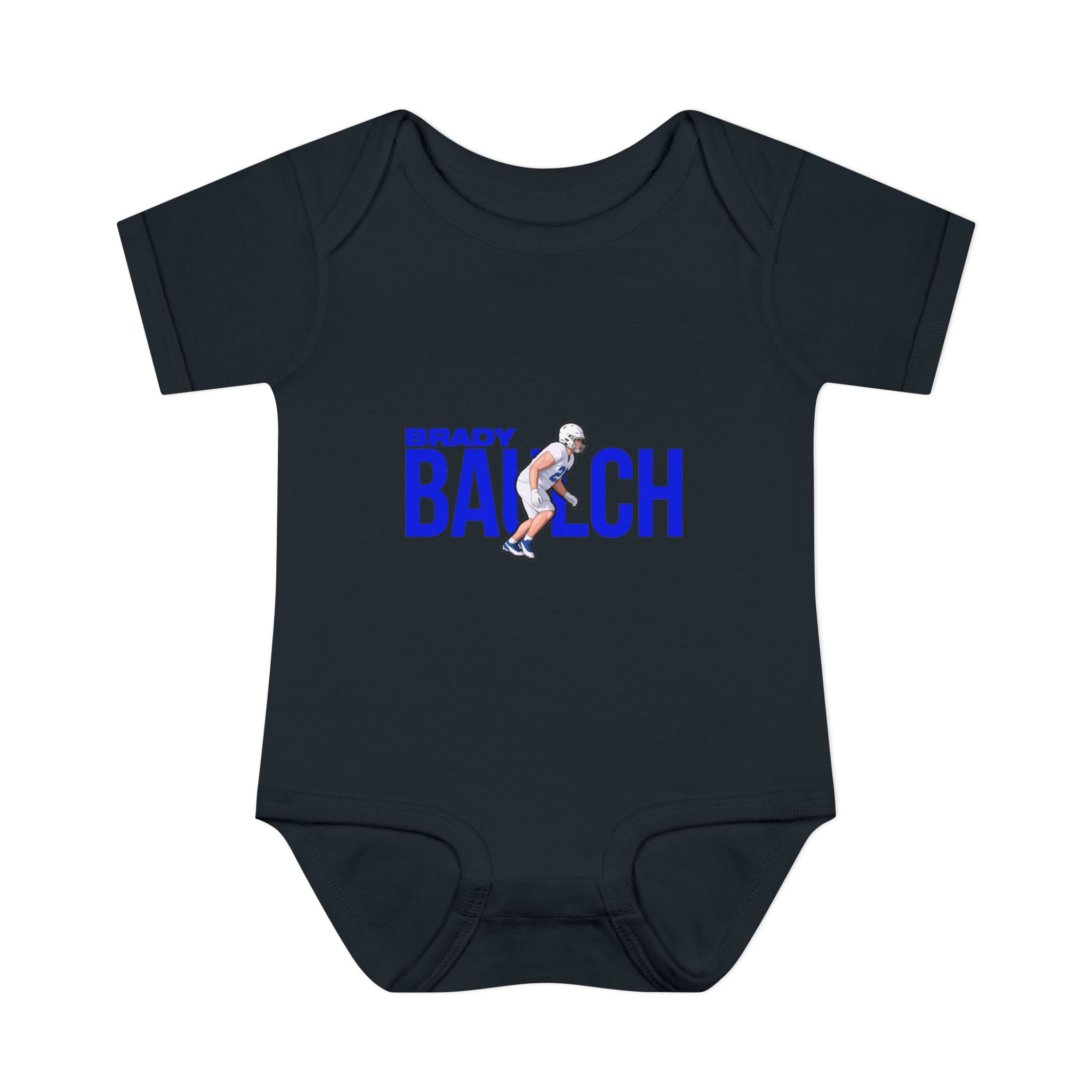 Baby Onesie — character_player_name in Black