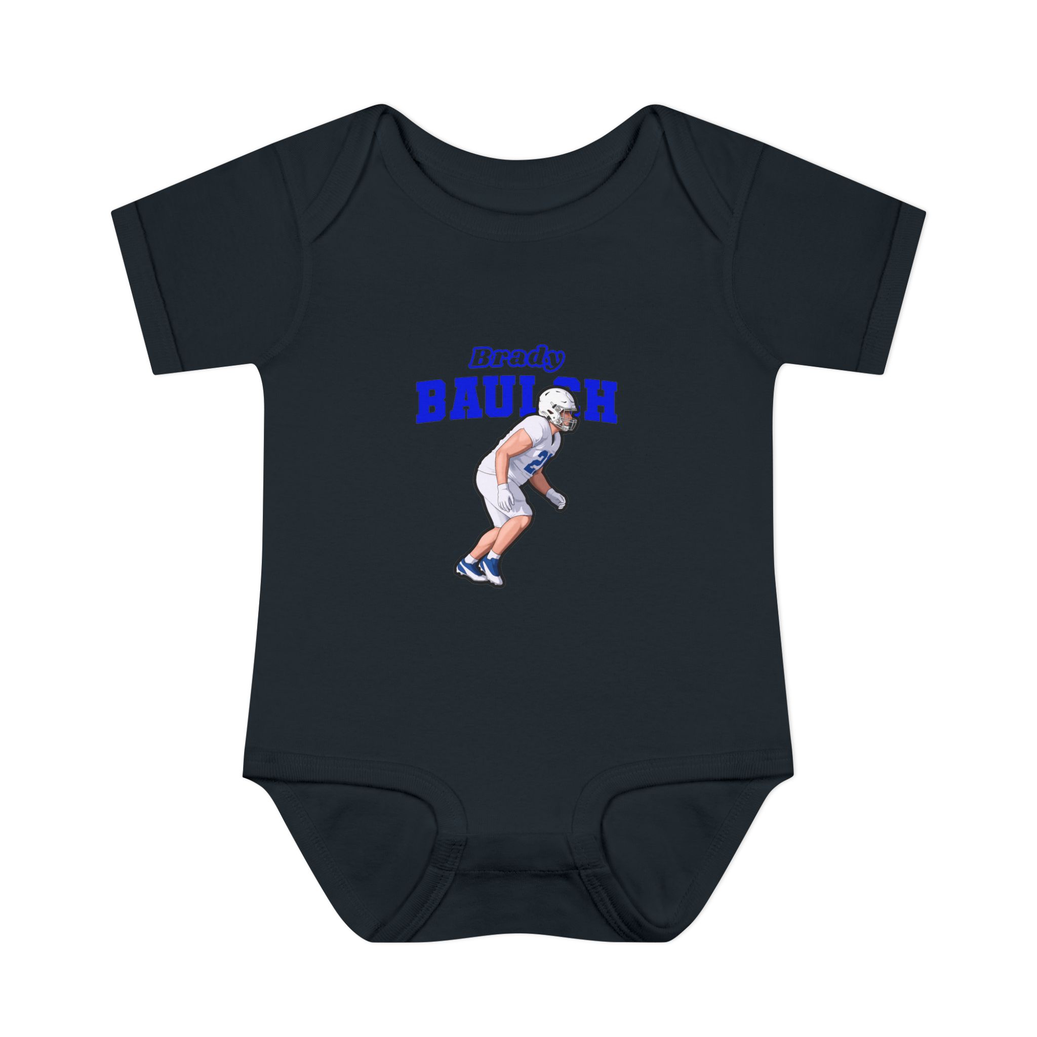 Baby Onesie — character_name_arch in Black