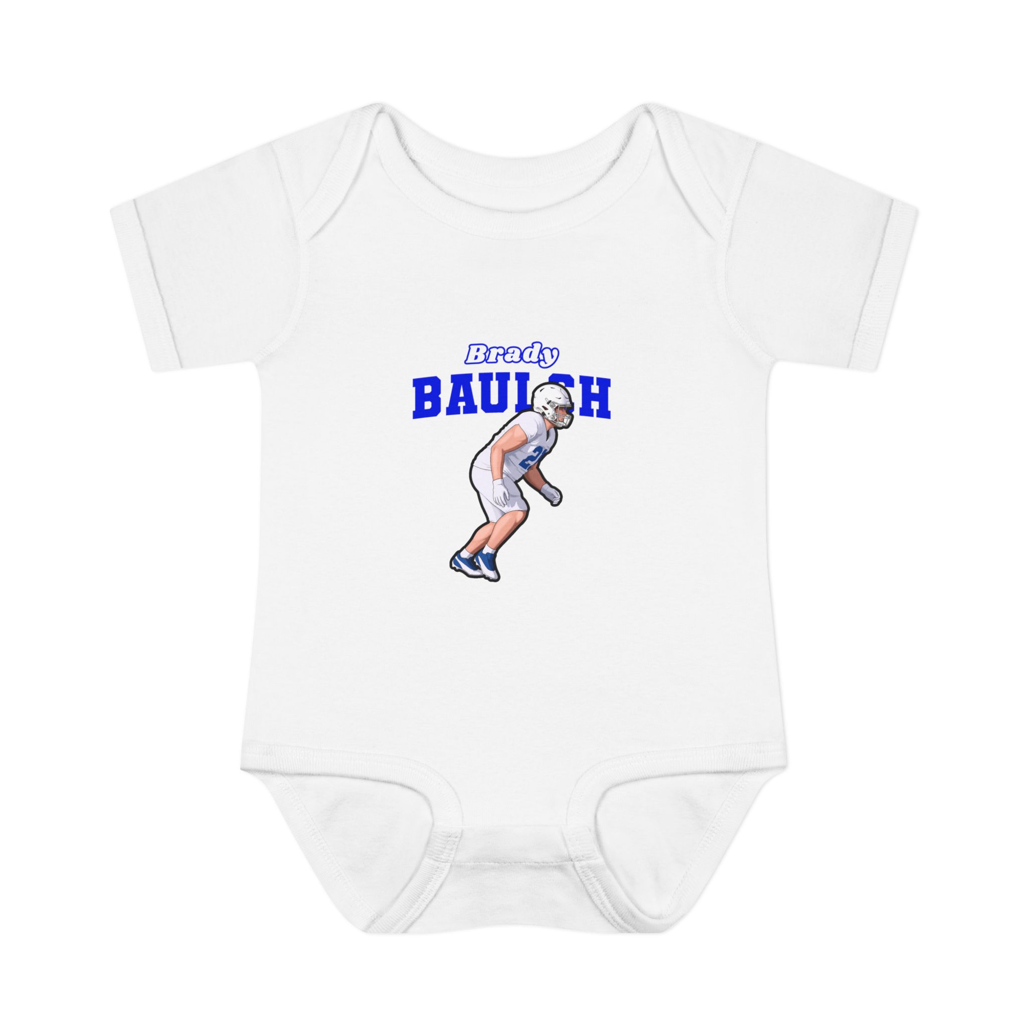 Baby Onesie — character_name_arch in White
