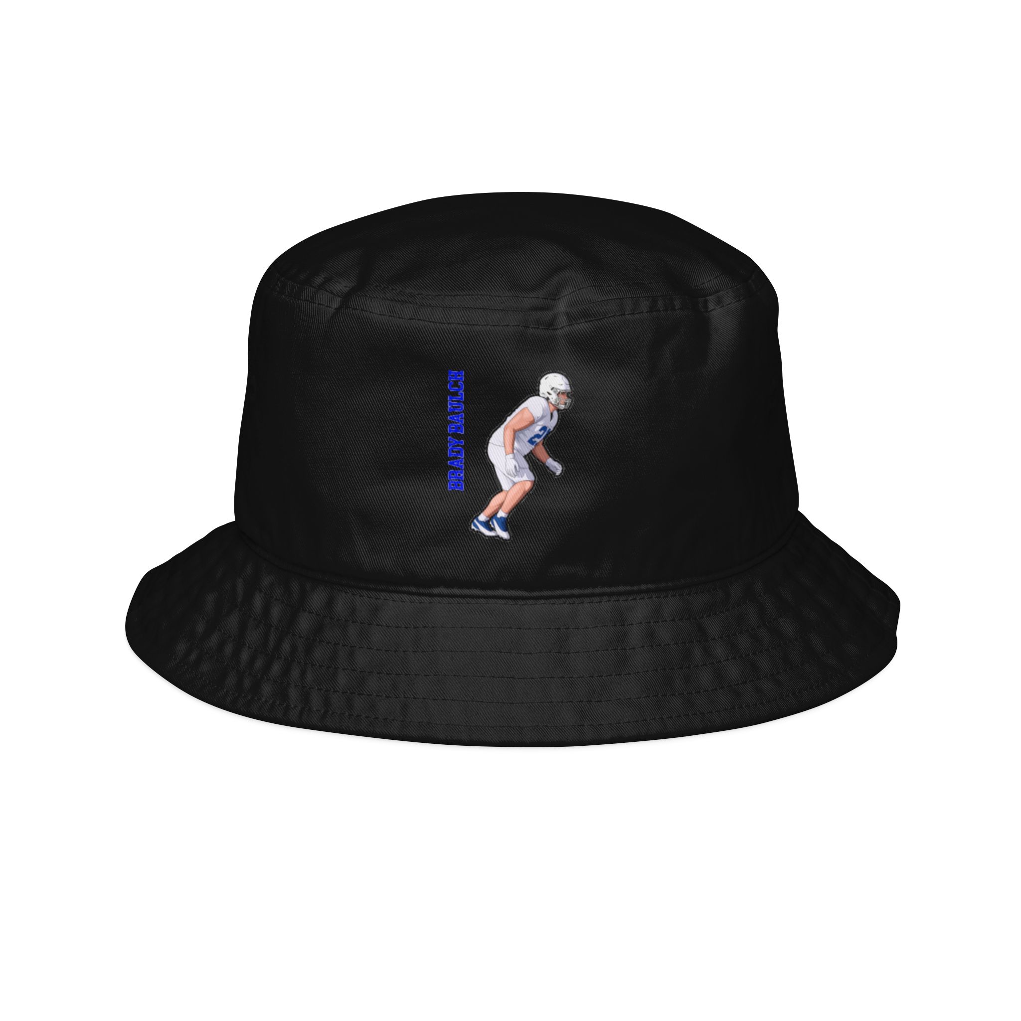 Bucket Hat — character_name_vertical in Black