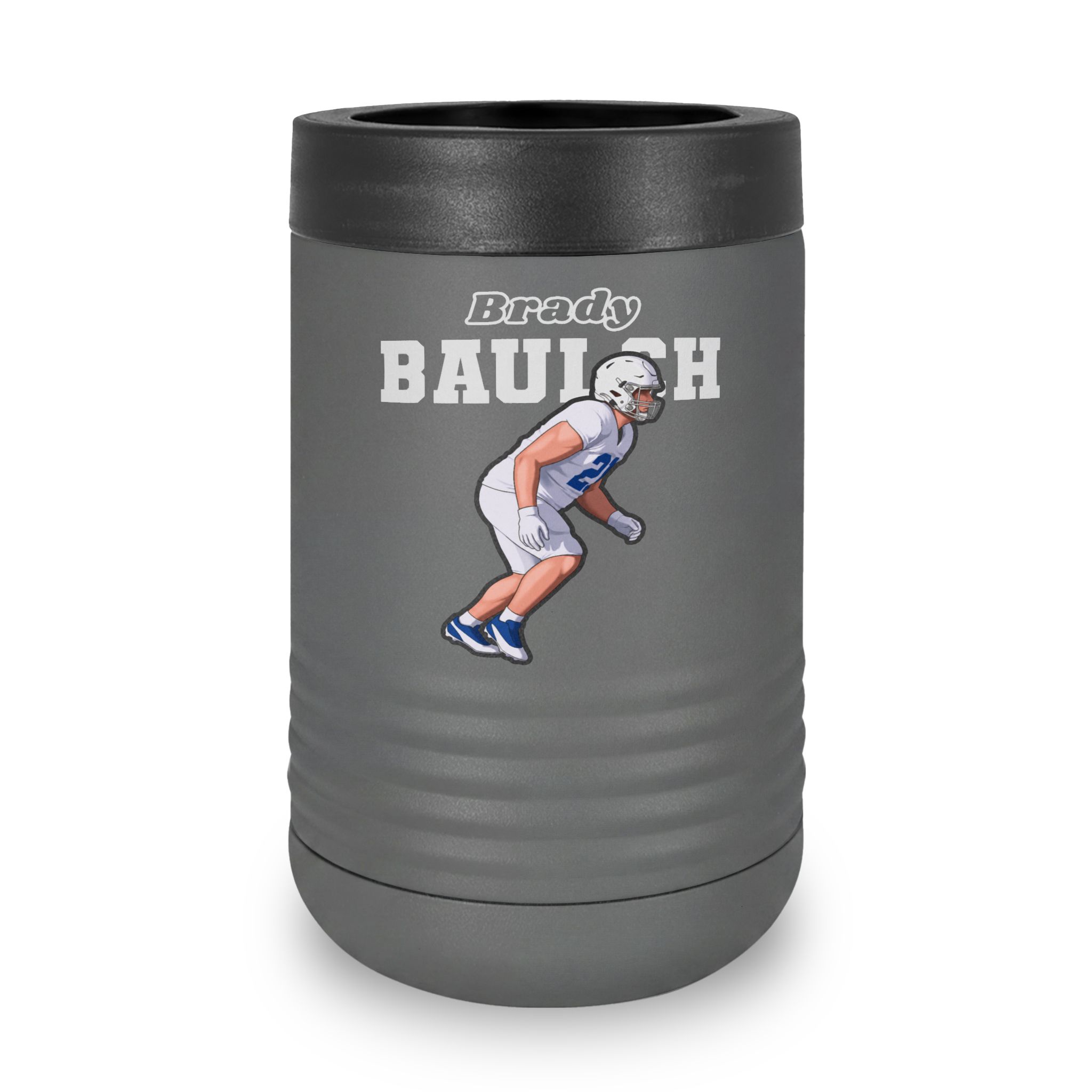Stainless Can Cooler — character_name_arch in Grey