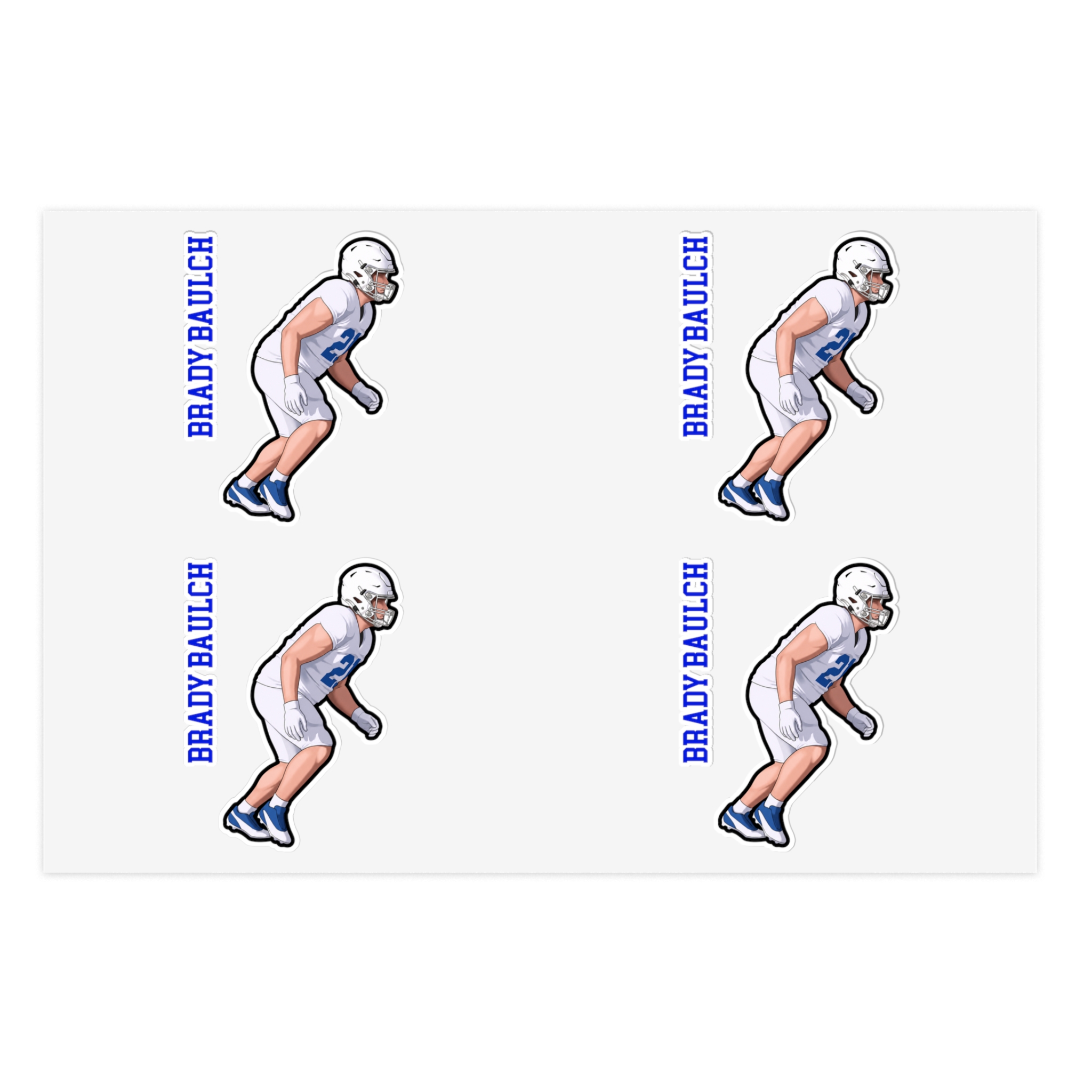Sticker Sheet — character_name_vertical in Classic
