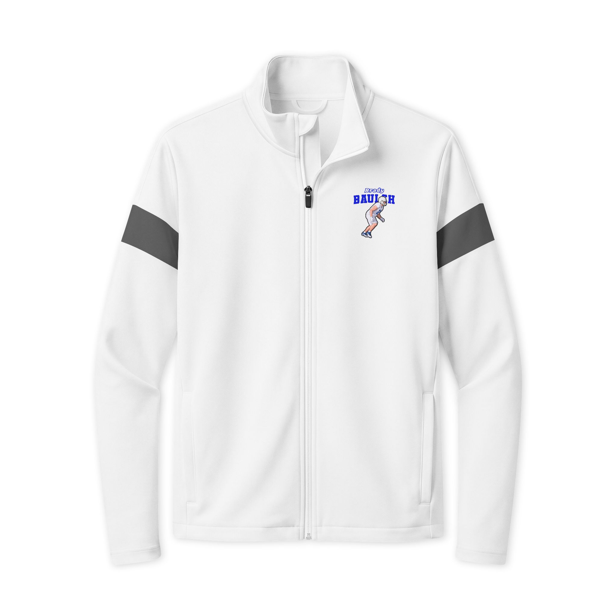 Travel Full-Zip Jacket — character_name_arch in White/ Iron Grey