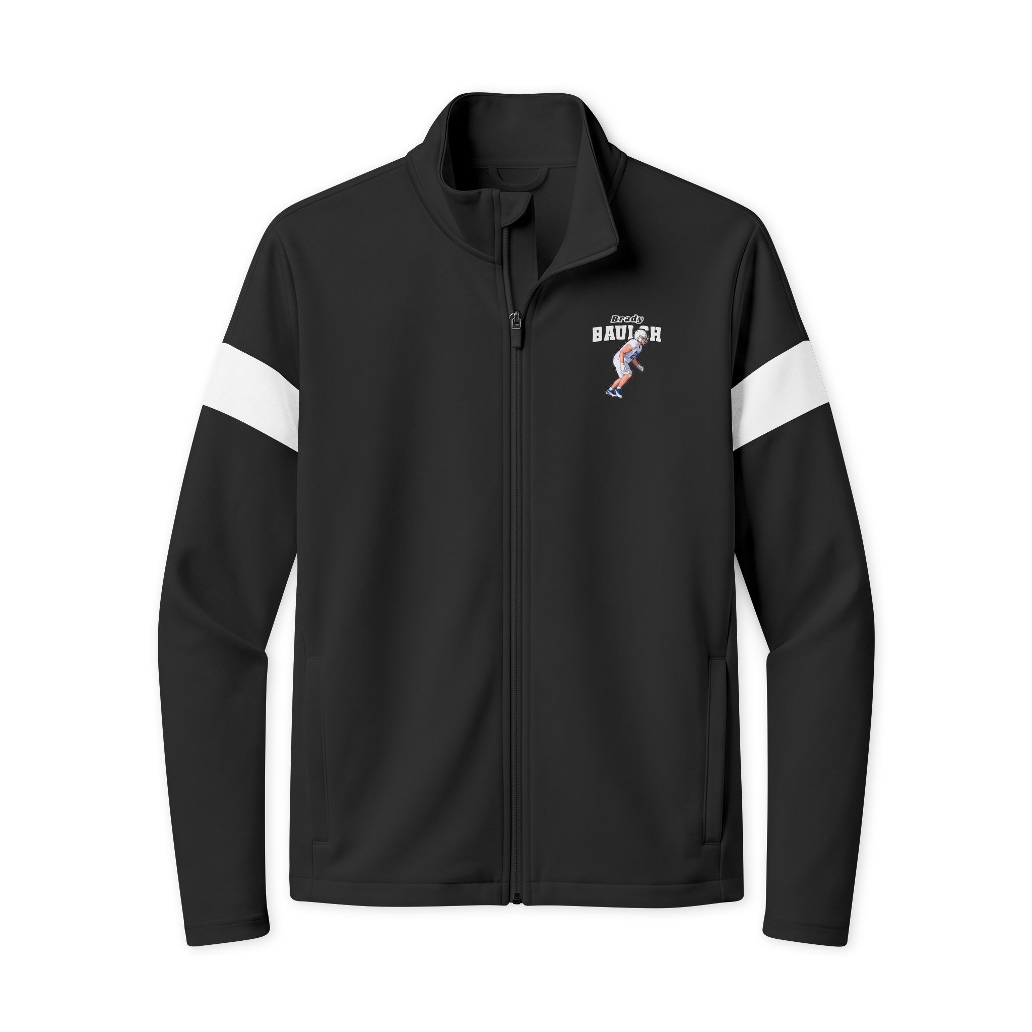 Travel Full-Zip Jacket — character_name_arch in Black/ White