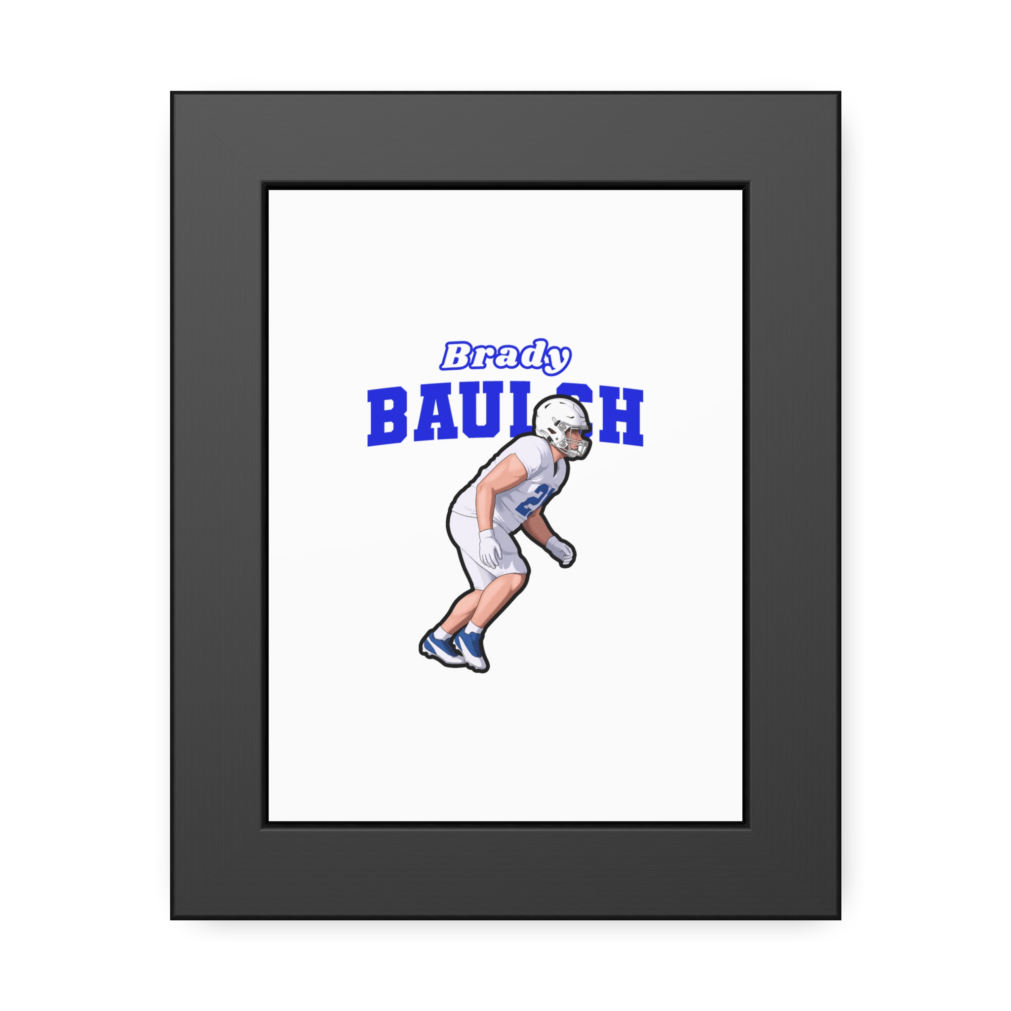 Framed Poster — character_name_arch in Black