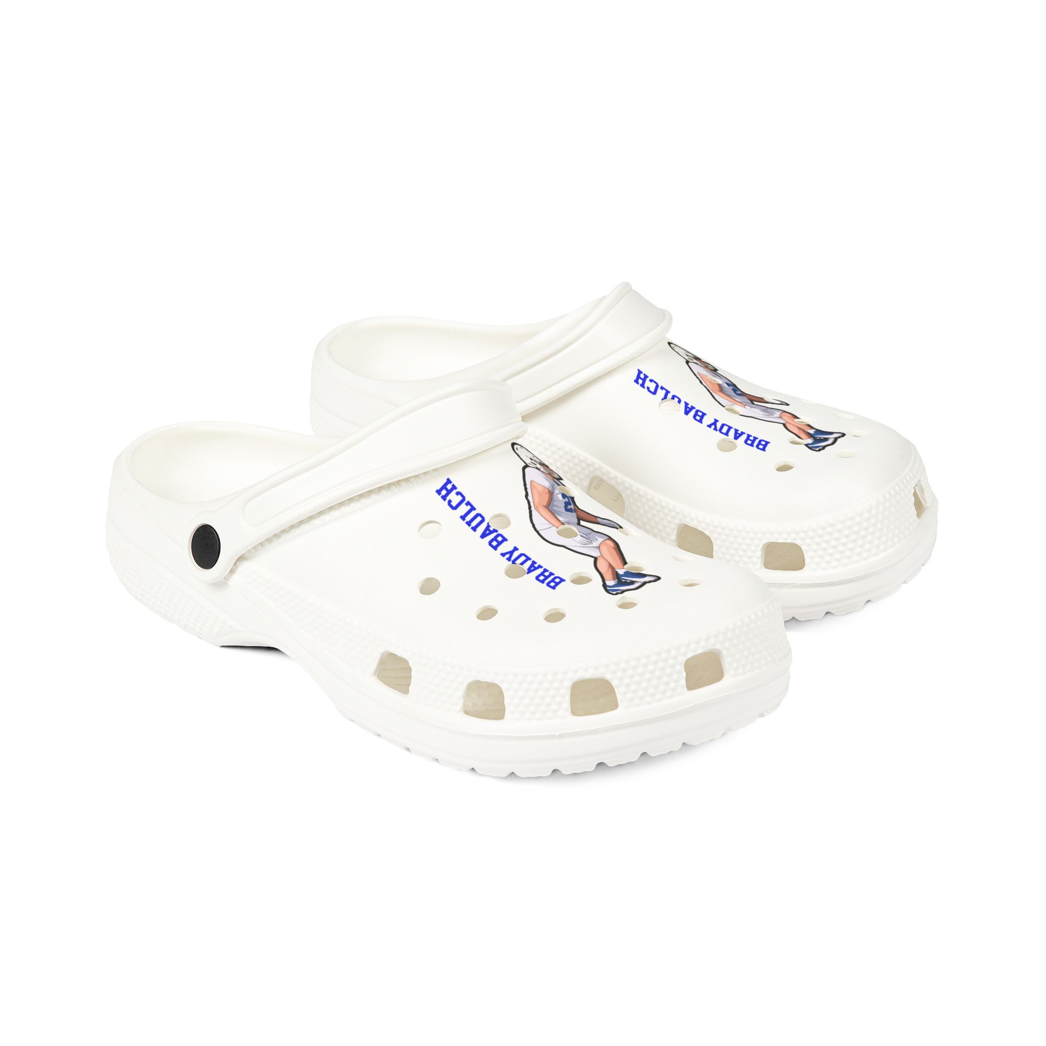 Rubber Clogs — character_name_vertical in White