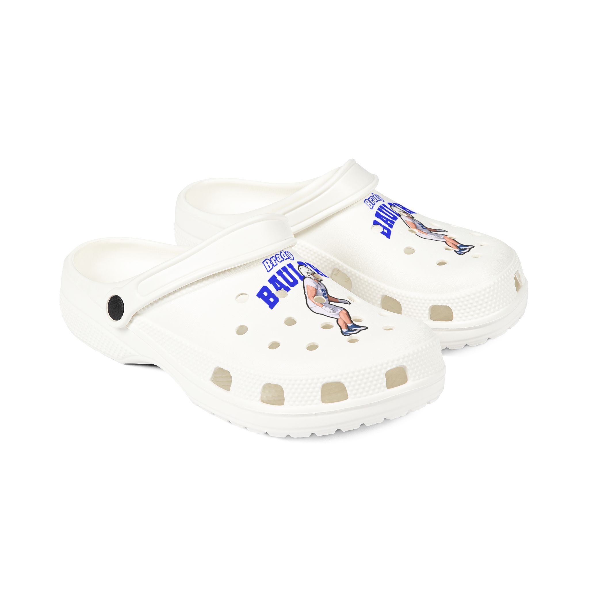 Rubber Clogs — character_name_arch in White