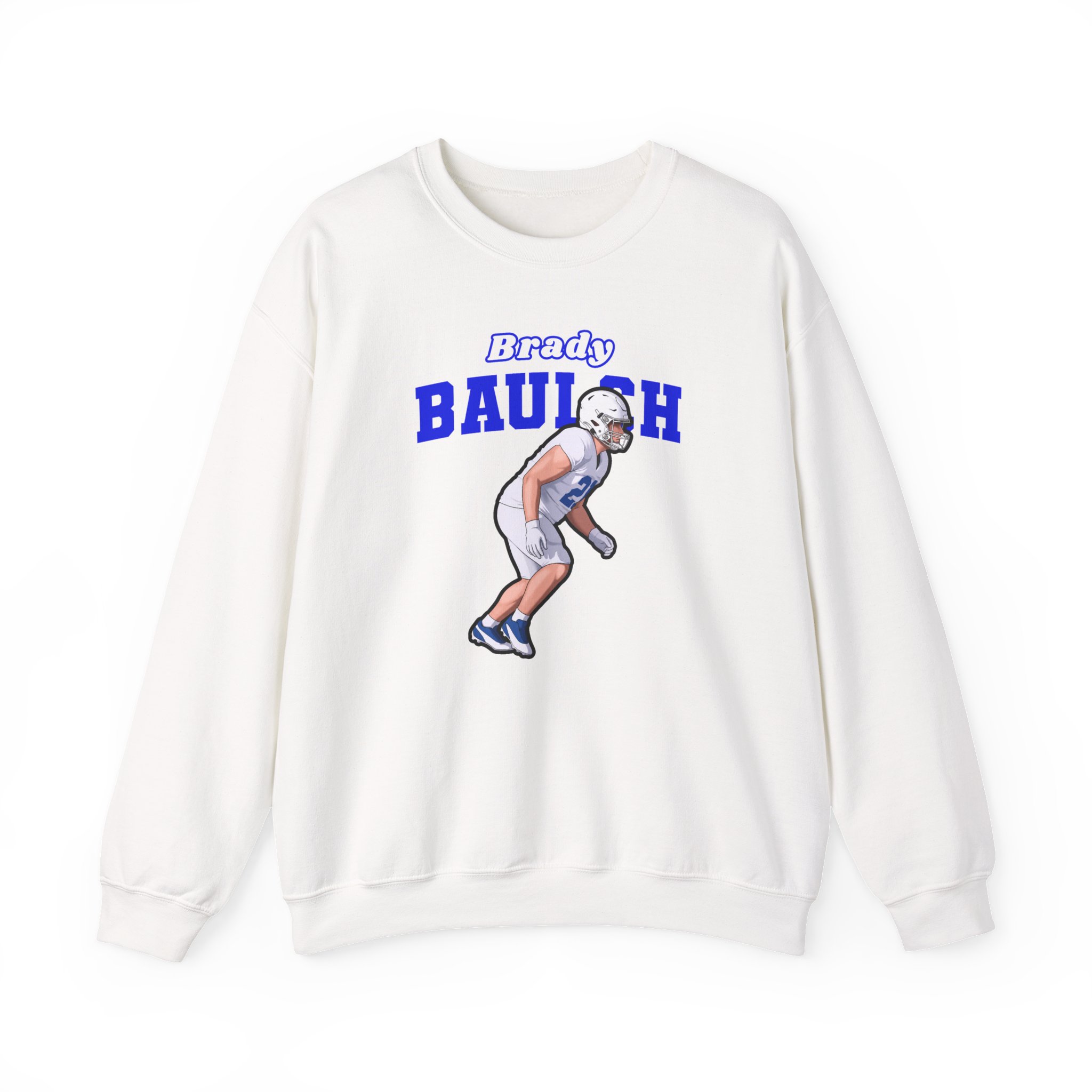 Crewneck Sweatshirt — character_name_arch in White
