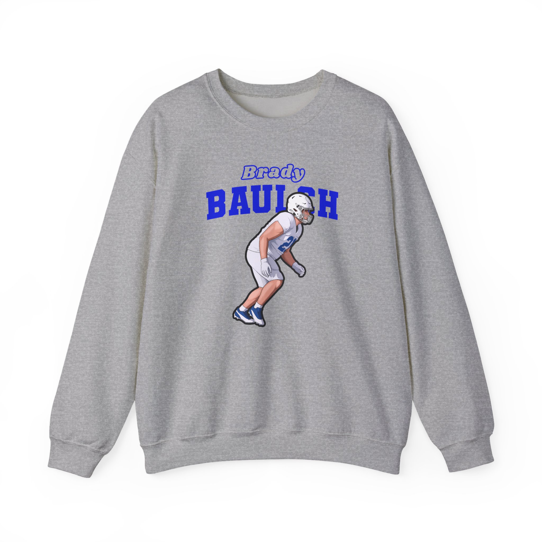 Crewneck Sweatshirt — character_name_arch in Grey