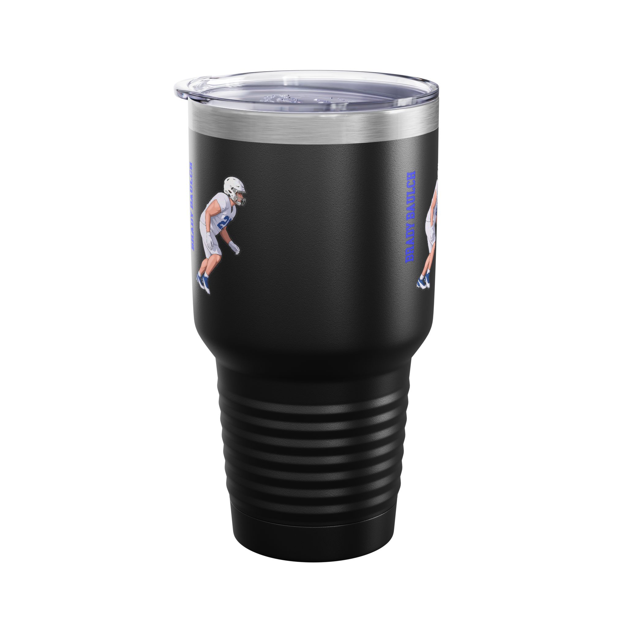 30oz Tumbler — character_name_vertical in Black