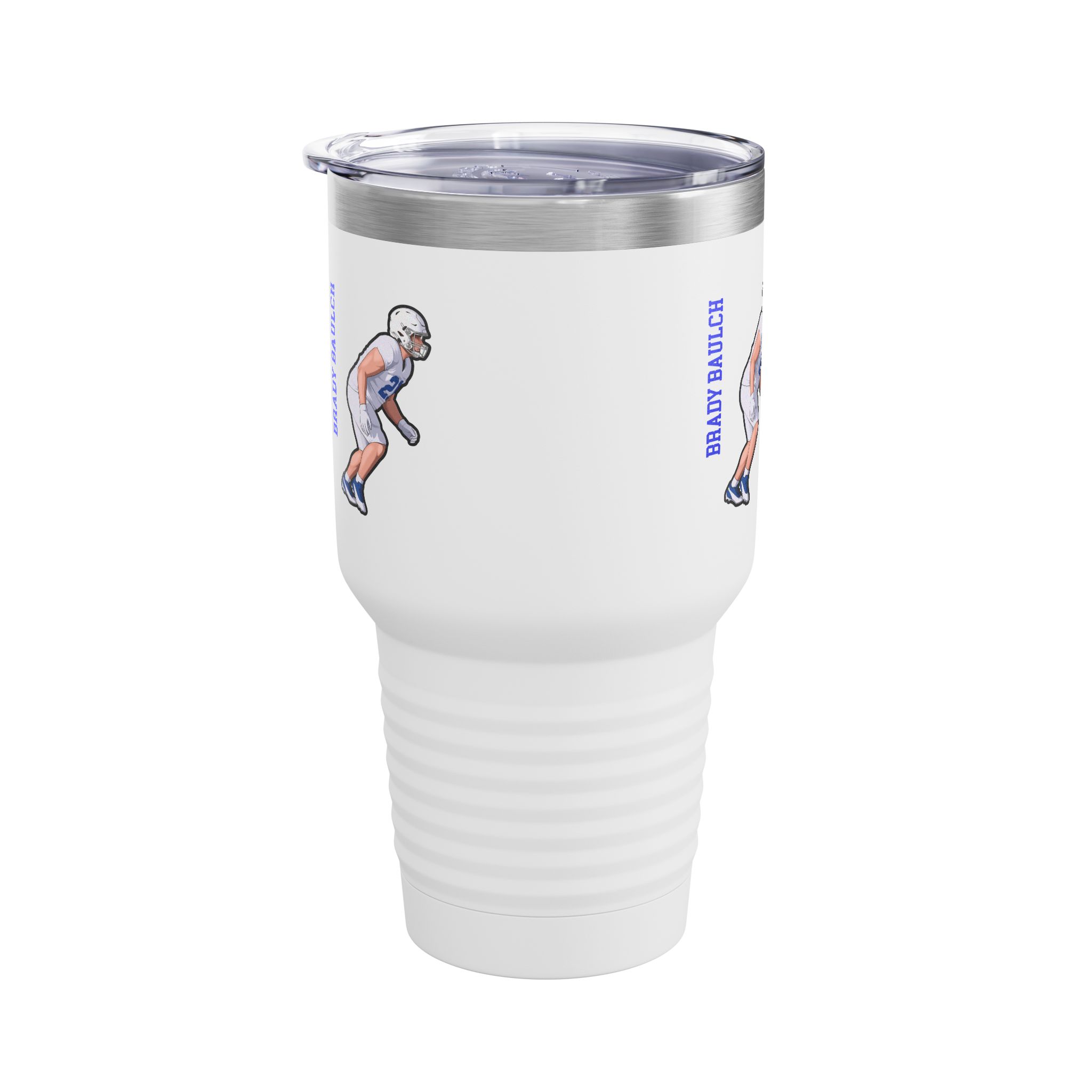 30oz Tumbler — character_name_vertical in White