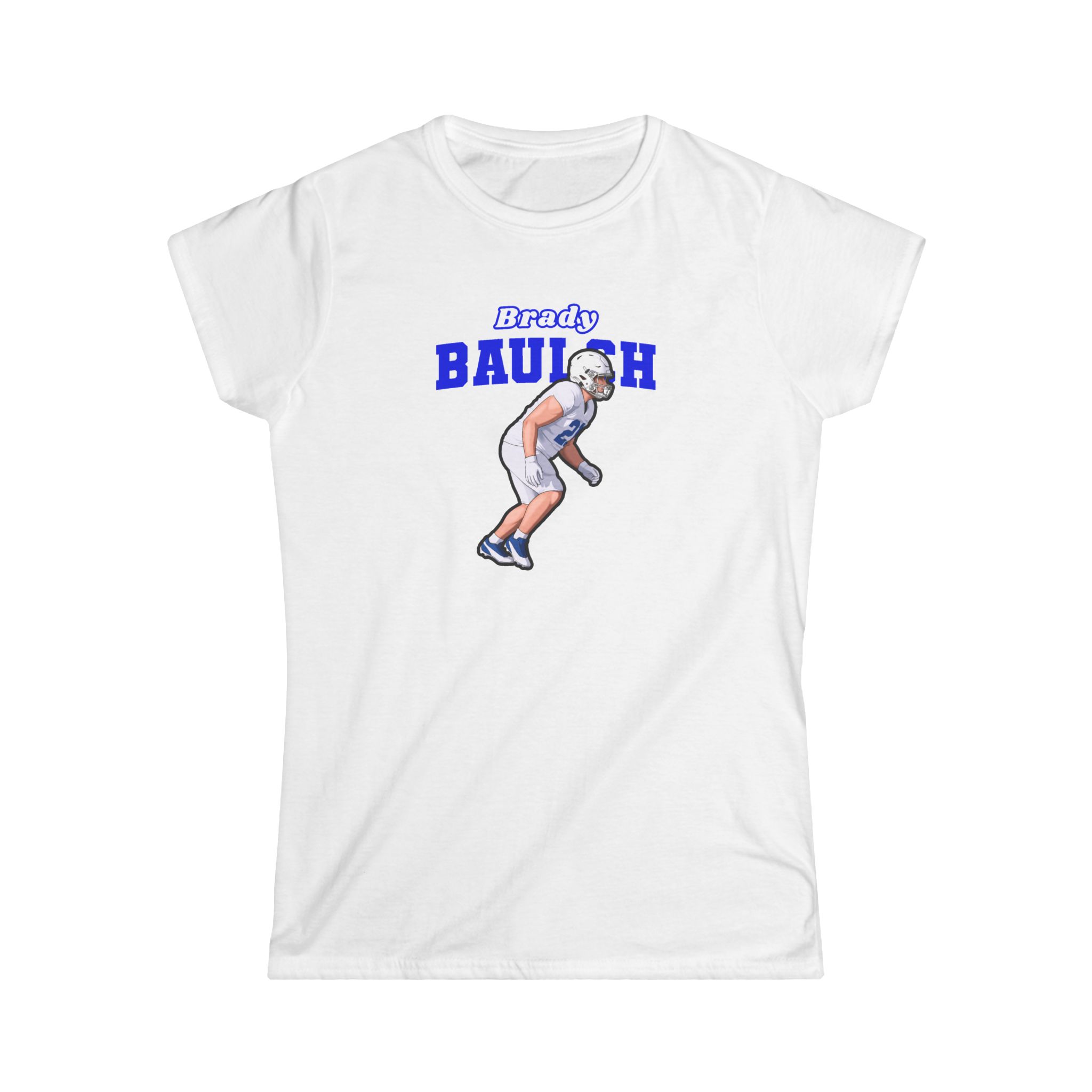 Women's Softstyle Tee — character_name_arch in White