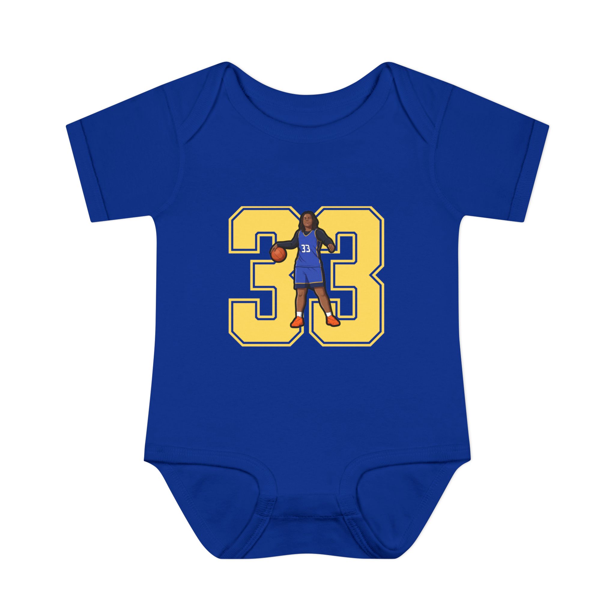 Baby Onesie — character_number in Royal