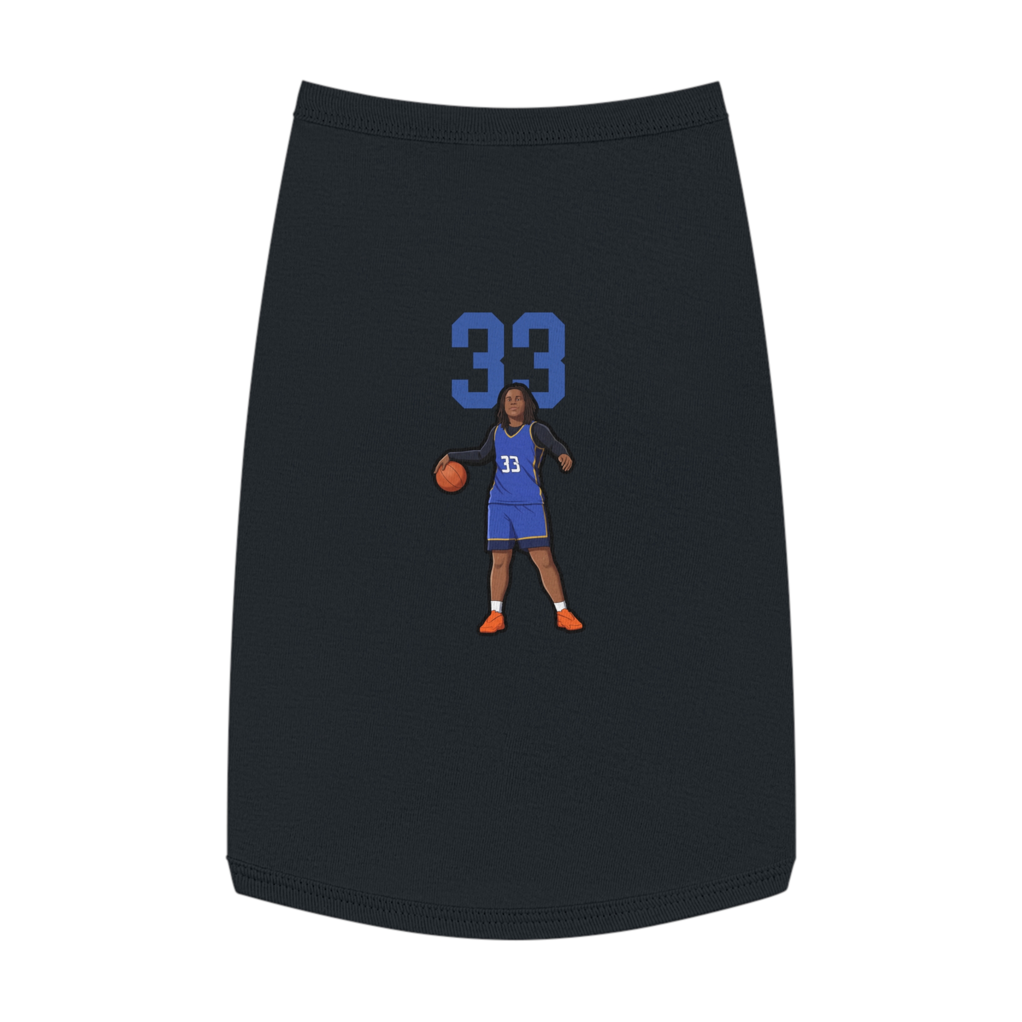 Pet Tank Top — character_number_top in Black