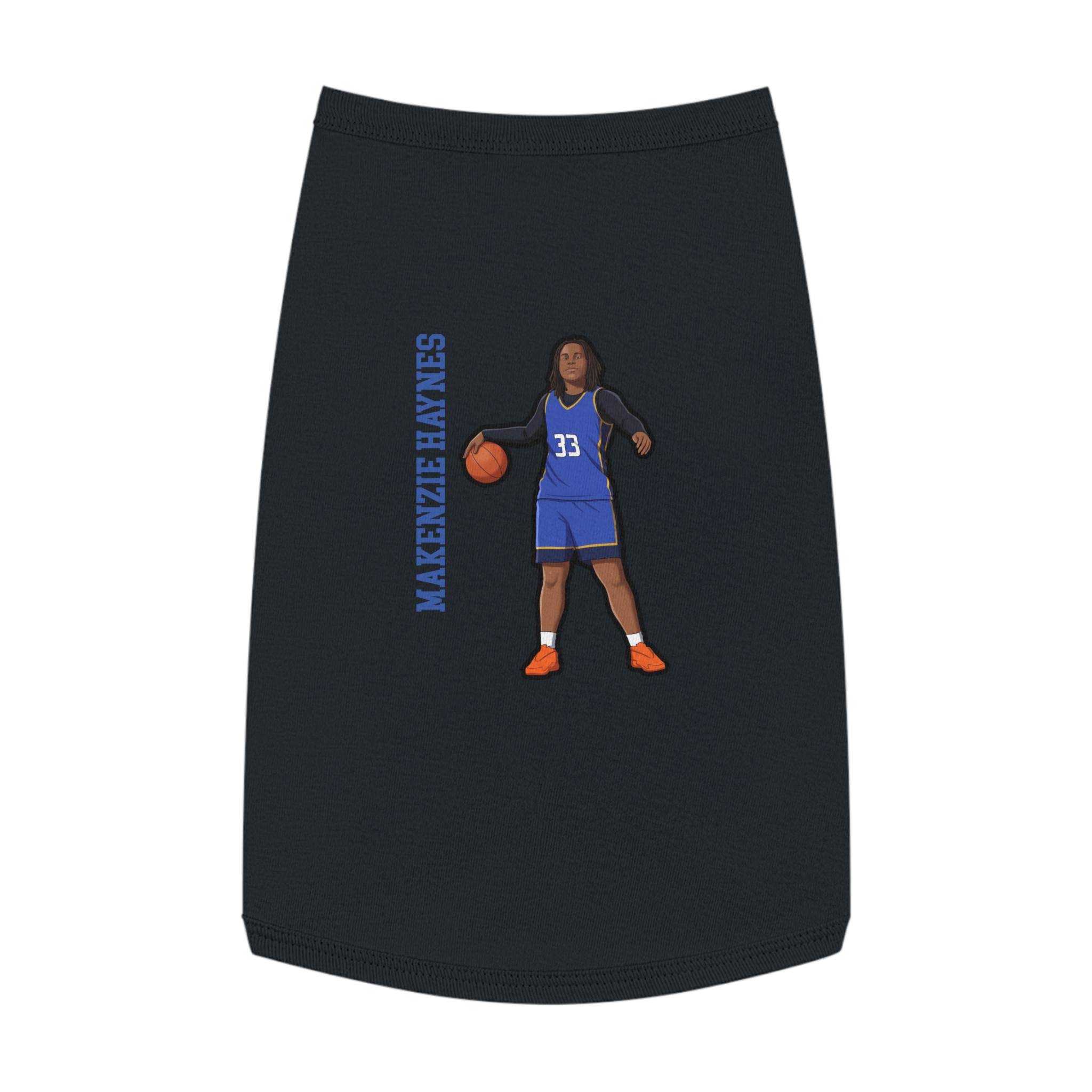 Pet Tank Top — character_name_vertical in White