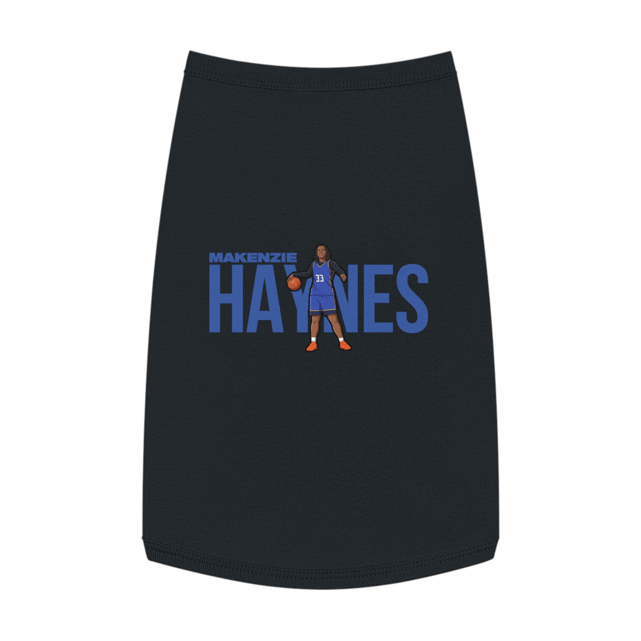 Pet Tank Top — character_player_name in Black