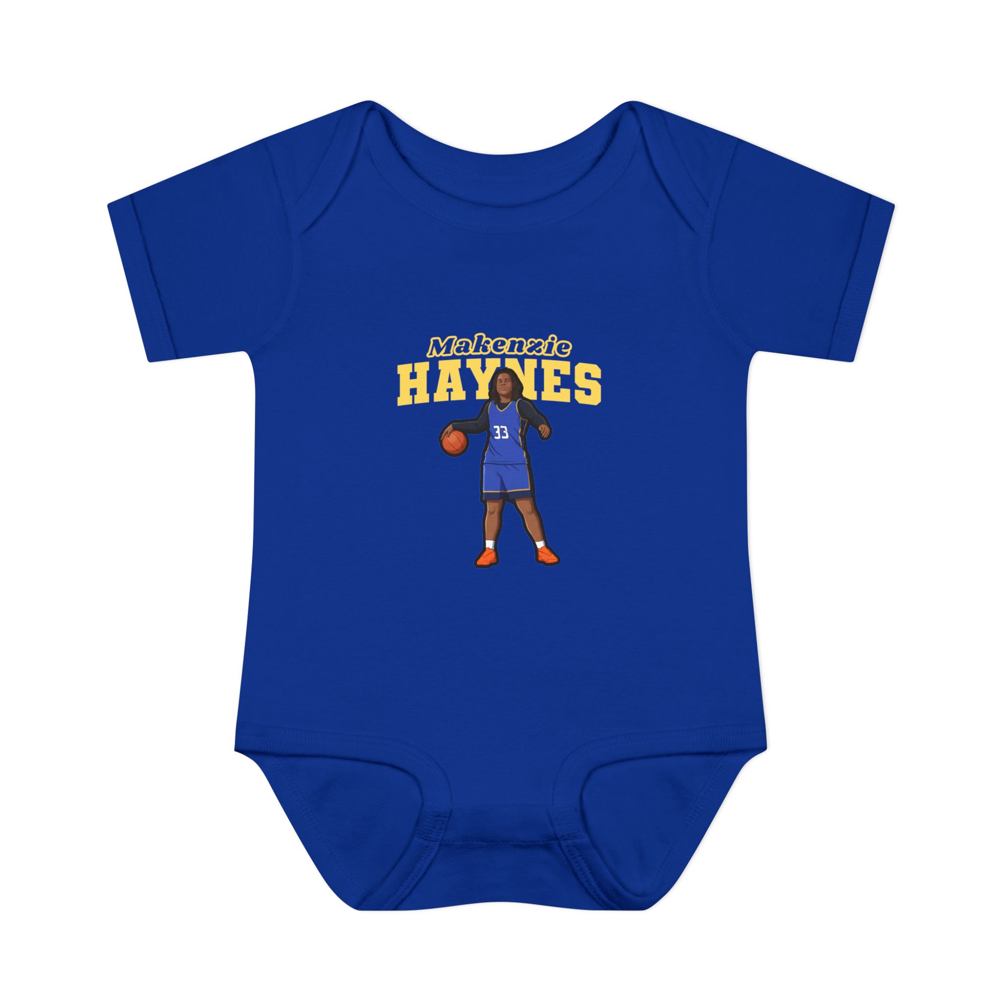 Baby Onesie — character_name_arch in Royal
