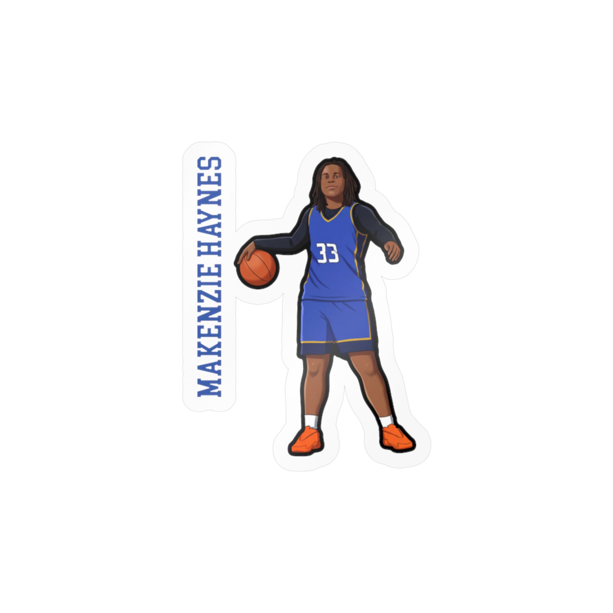 Vinyl Sticker — character_name_vertical in Classic