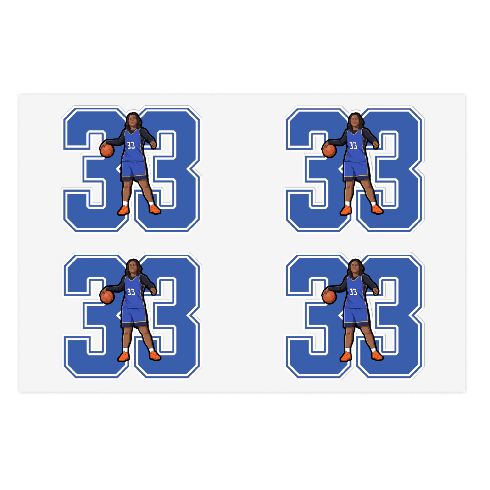 Sticker Sheet — character_number in Classic