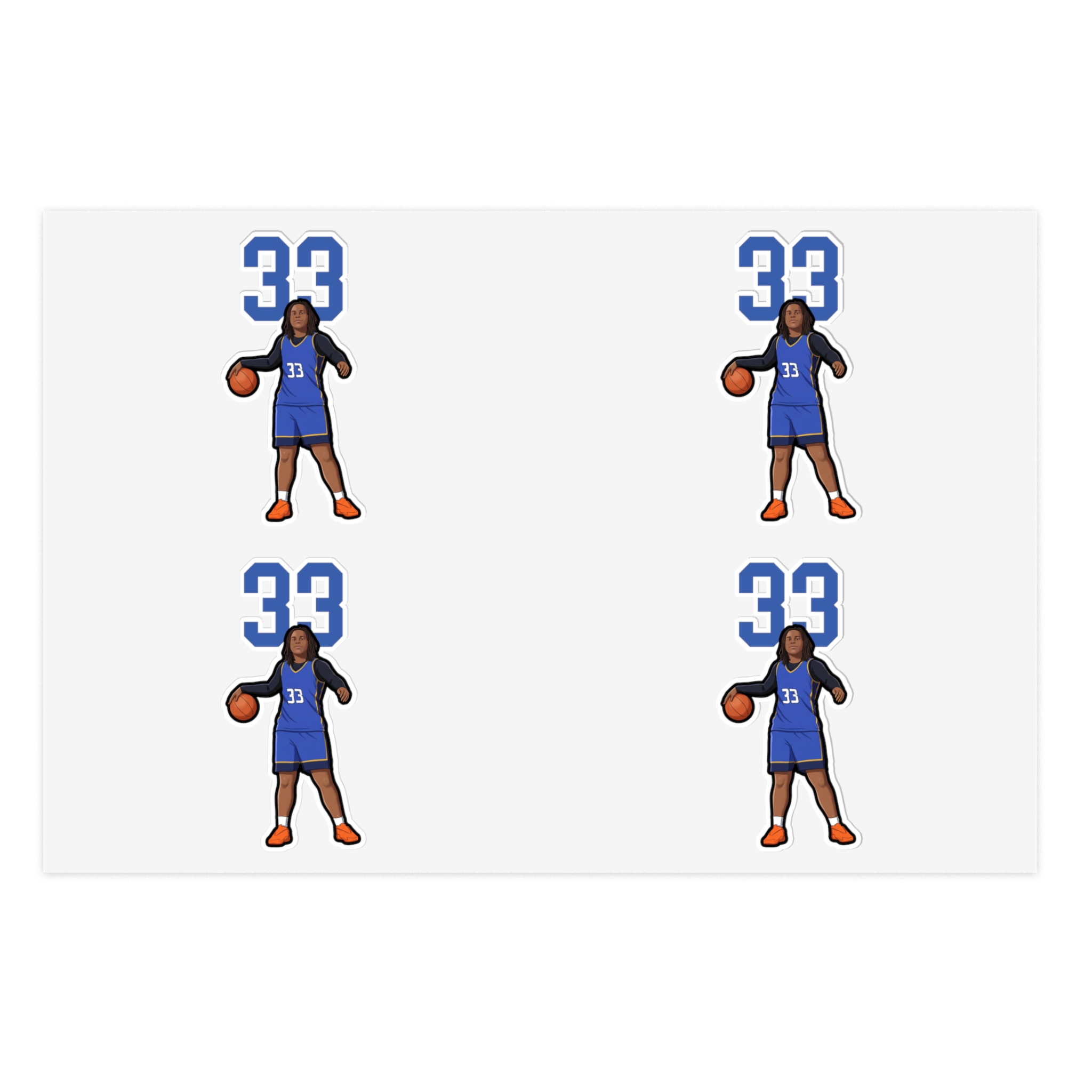 Sticker Sheet — character_number_top in Classic