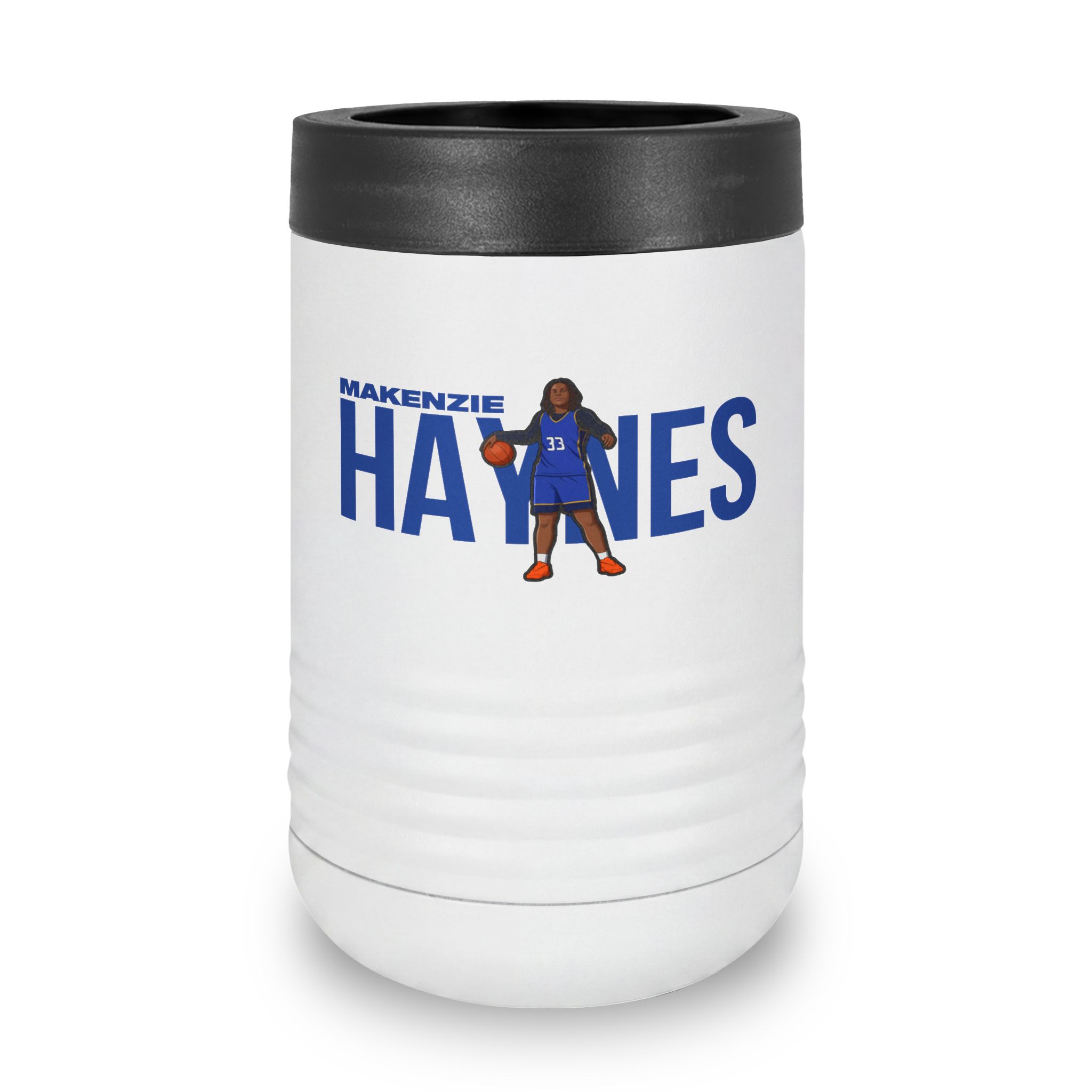 Stainless Can Cooler — character_player_name in White