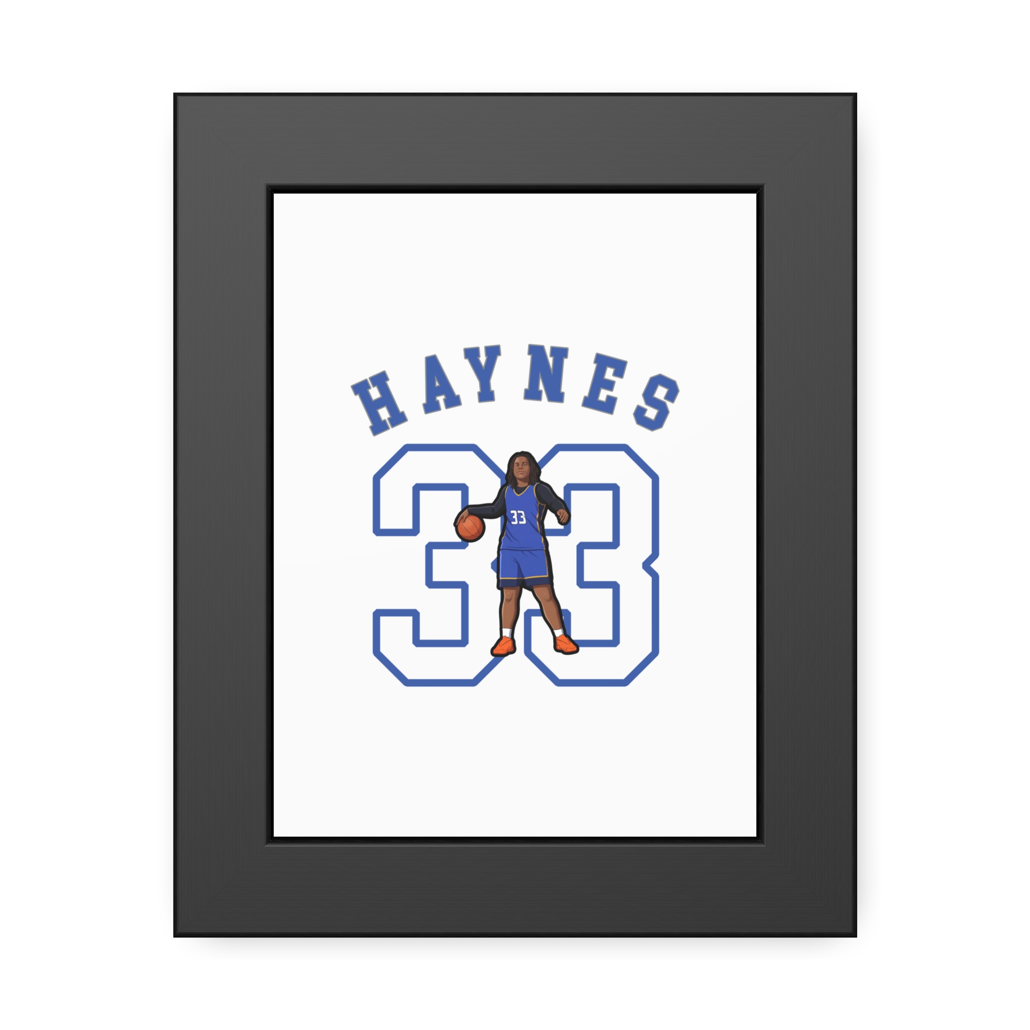 Framed Poster — character_shirsey_arch in Black