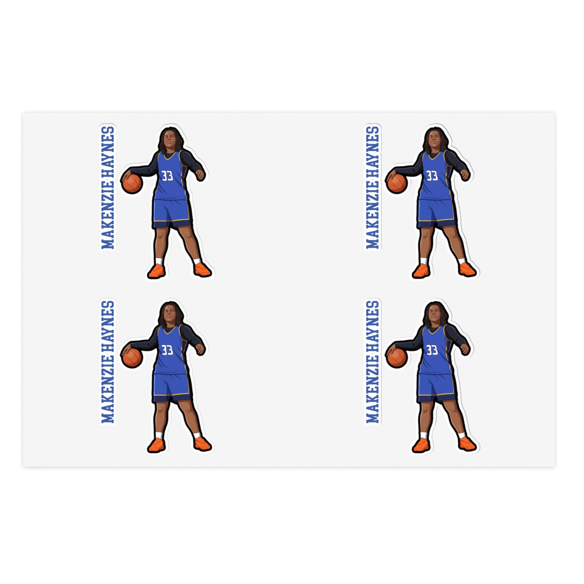 Sticker Sheet — character_name_vertical in Classic
